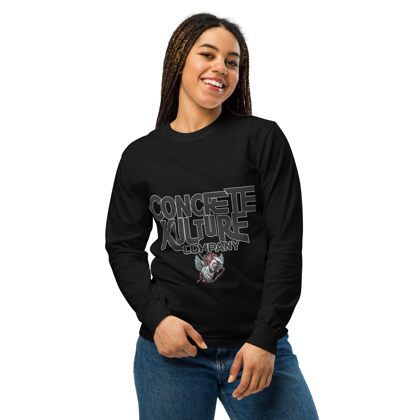 Concrete Kulture Company -dyed heavyweight long-sleeve shirt