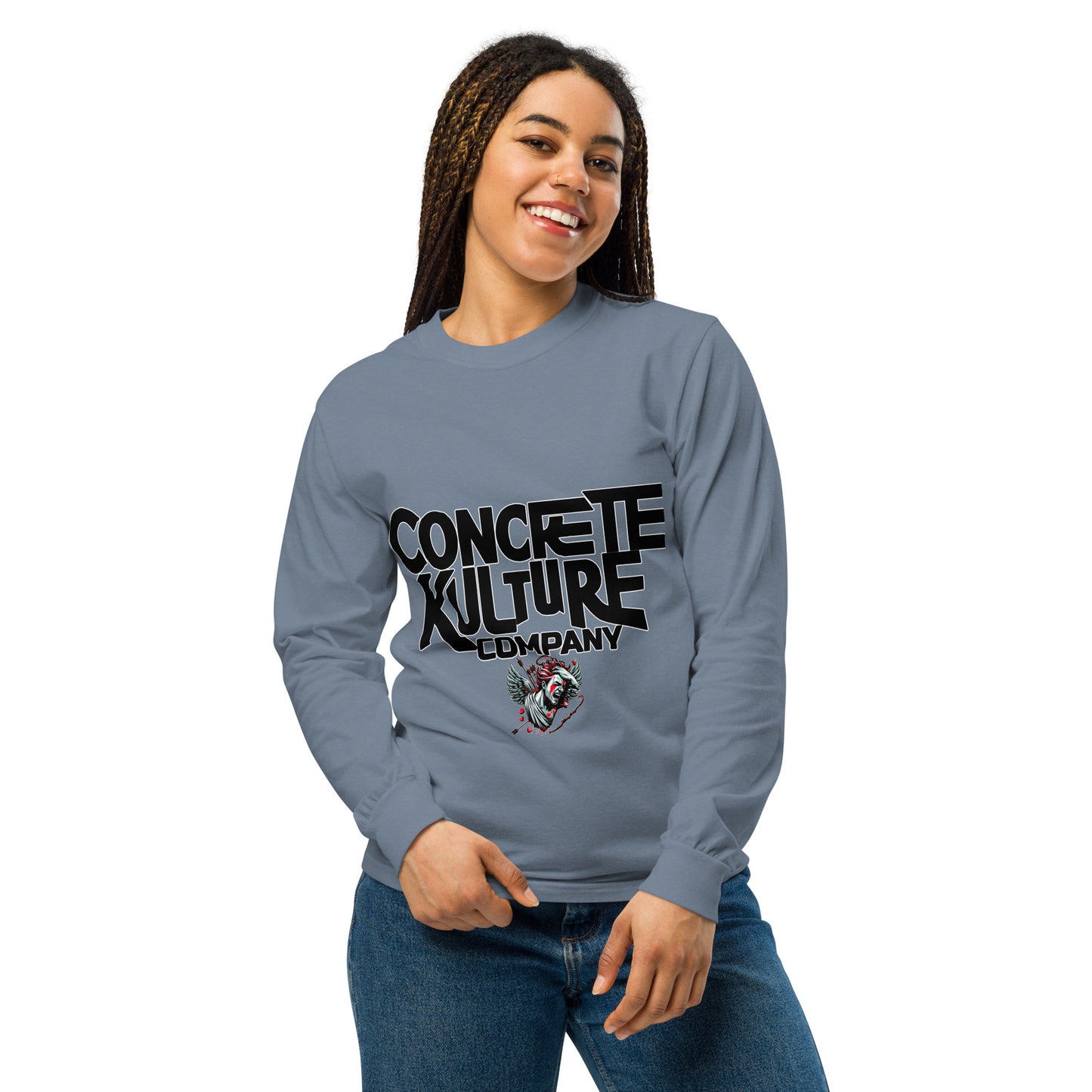 Concrete Kulture Company -dyed heavyweight long-sleeve shirt