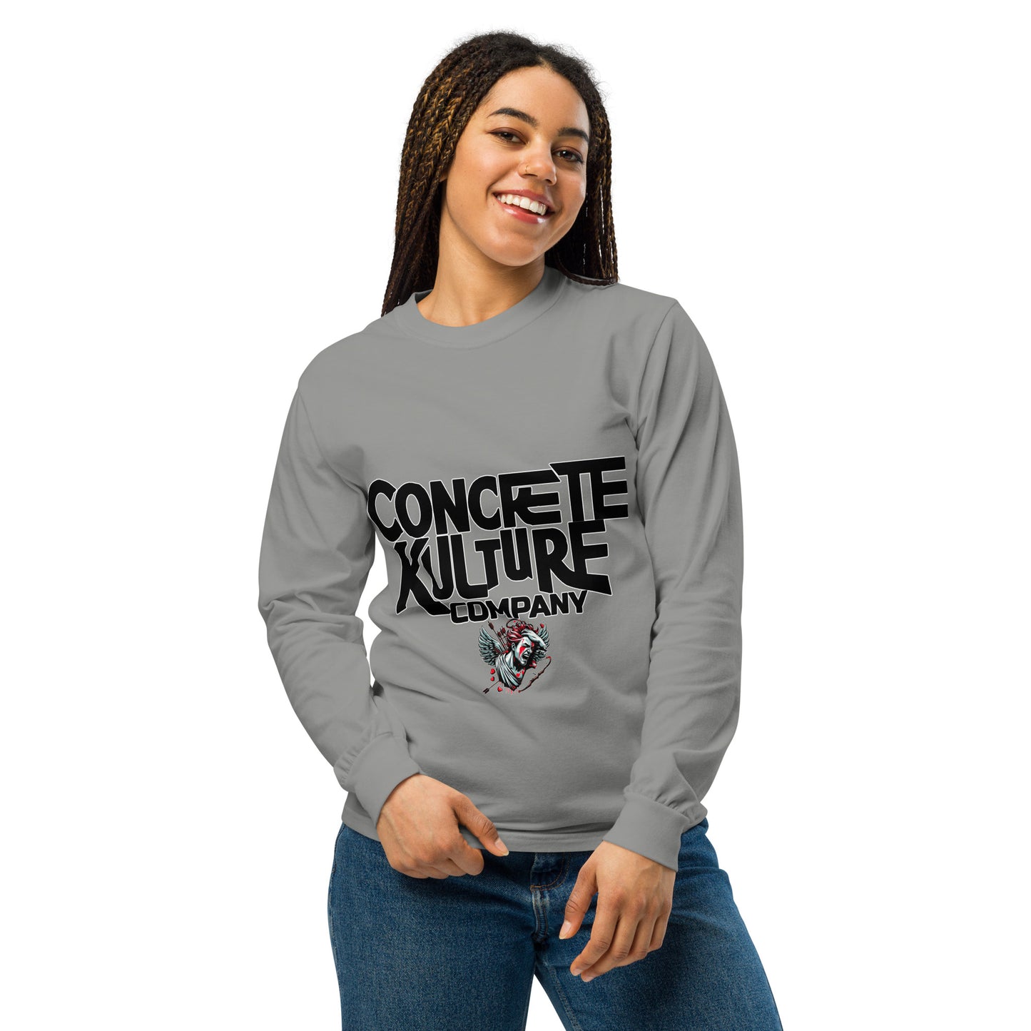 Concrete Kulture Company -dyed heavyweight long-sleeve shirt