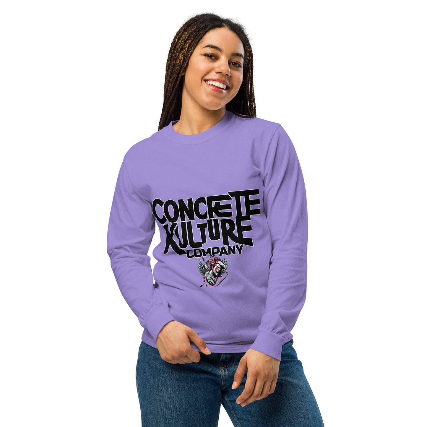 Concrete Kulture Company -dyed heavyweight long-sleeve shirt