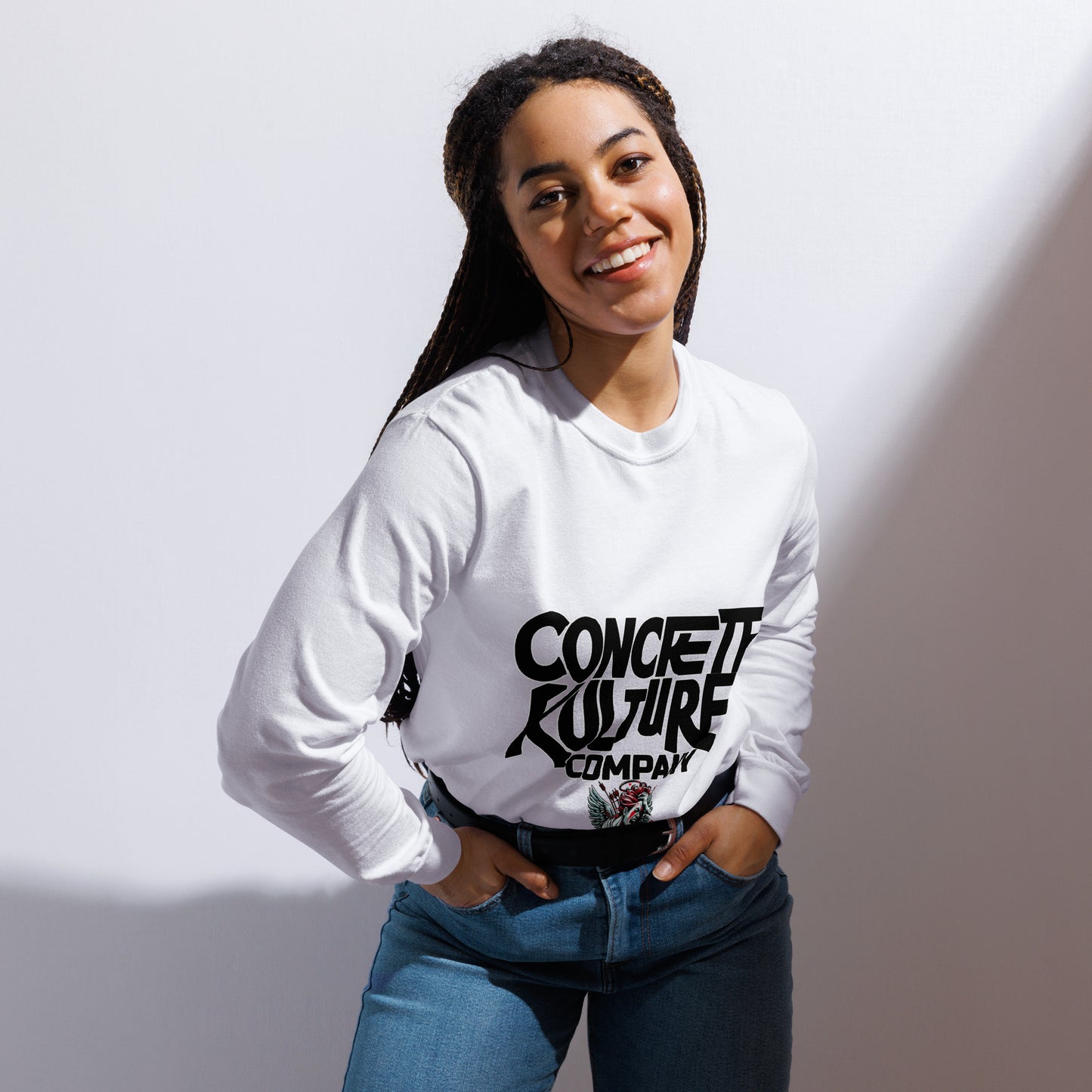 Concrete Kulture Company -dyed heavyweight long-sleeve shirt