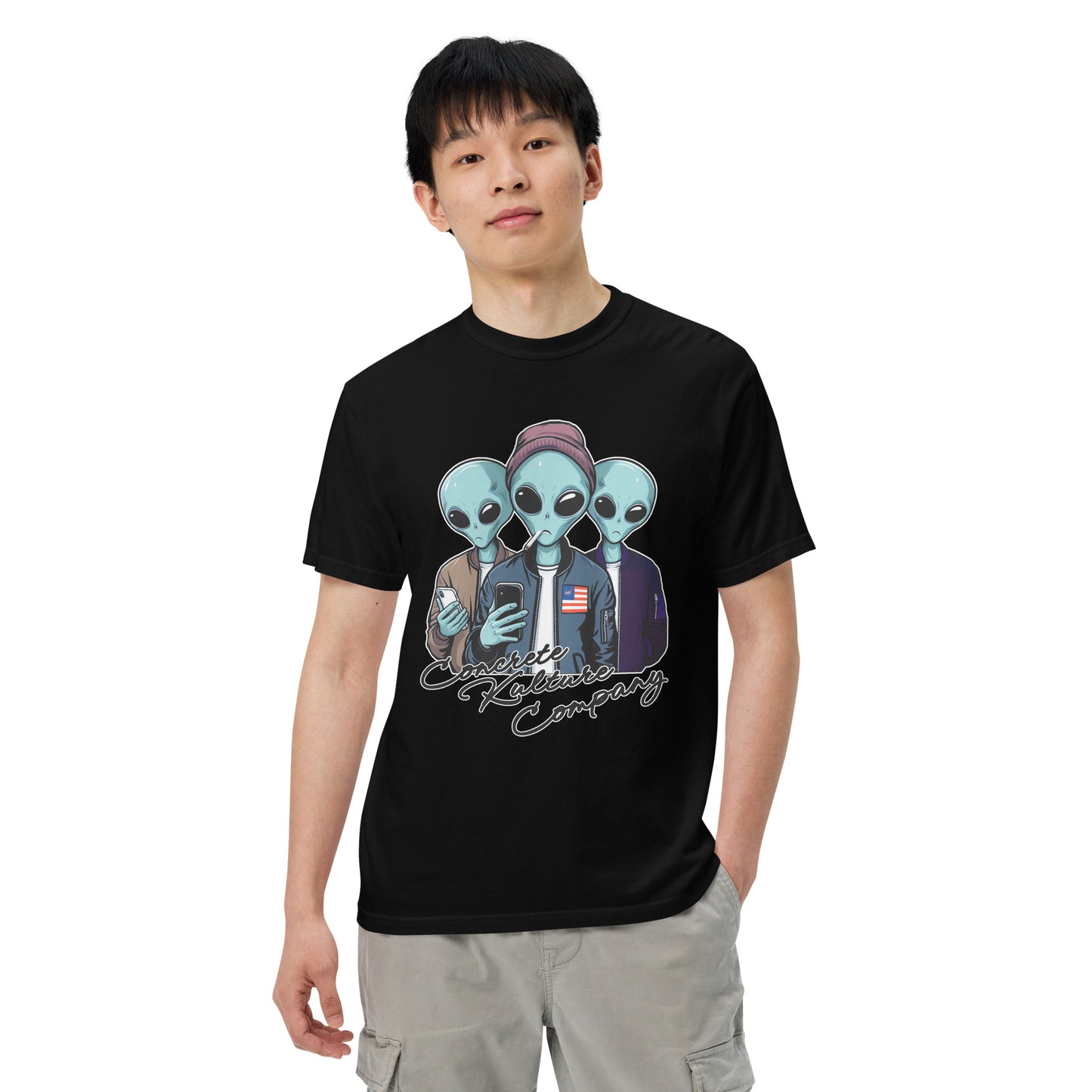 CKco "Alien Wave" Unisex garment-dyed heavyweight t-shirt