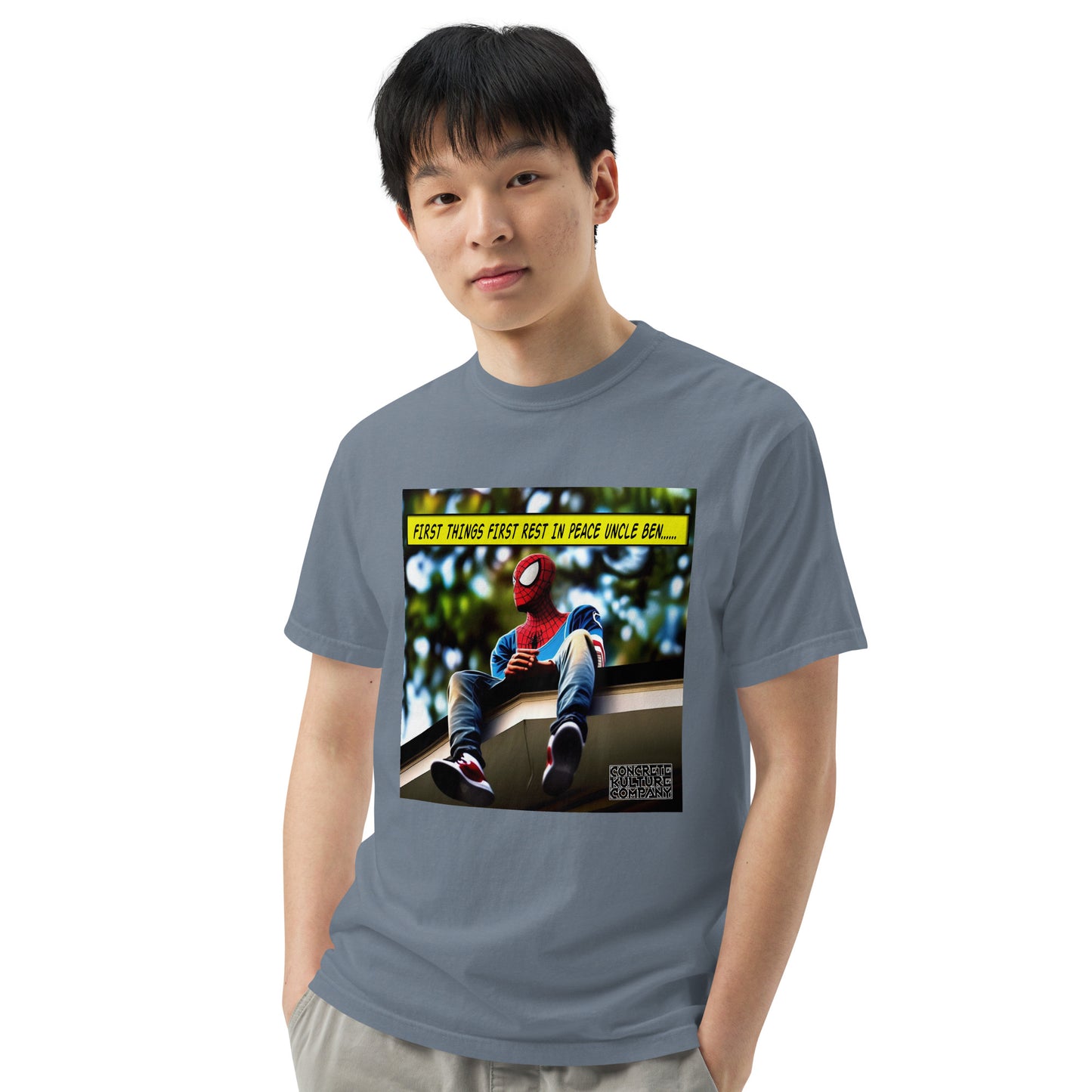 CKco "First things first" Unisex garment-dyed heavyweight t-shirt