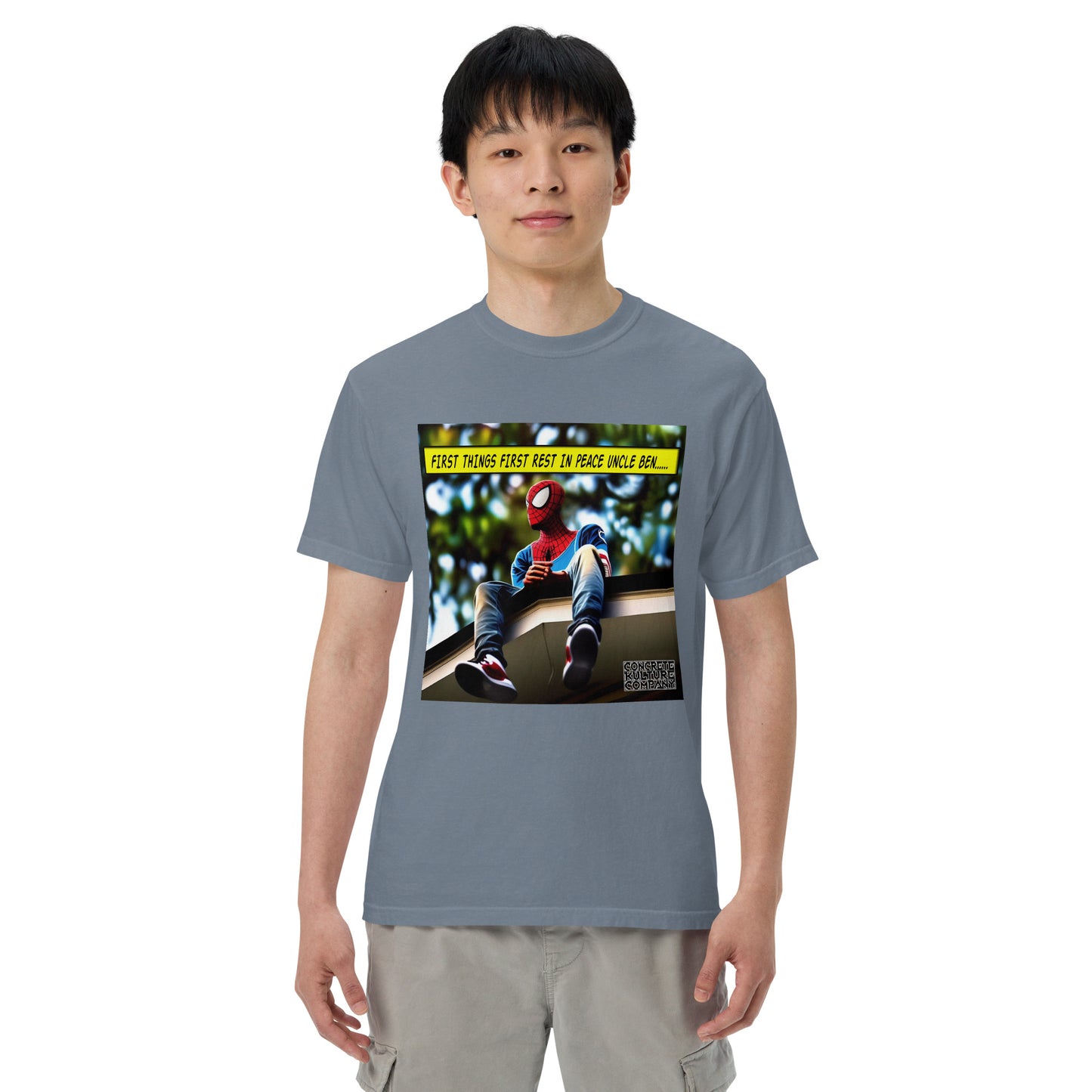 CKco "First things first" Unisex garment-dyed heavyweight t-shirt