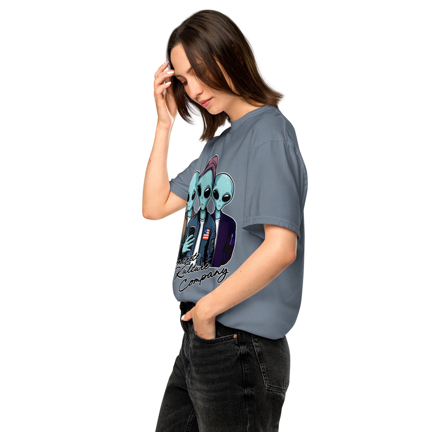 CKco "Alien Wave" Unisex garment-dyed heavyweight t-shirt