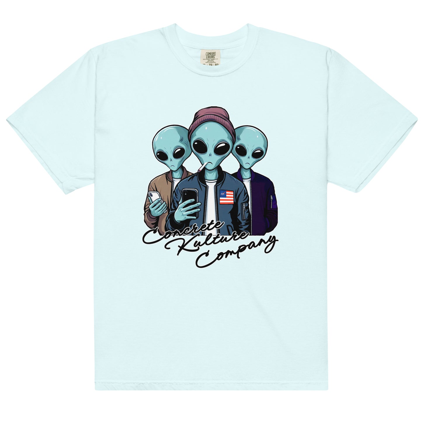 CKco "Alien Wave" Unisex garment-dyed heavyweight t-shirt