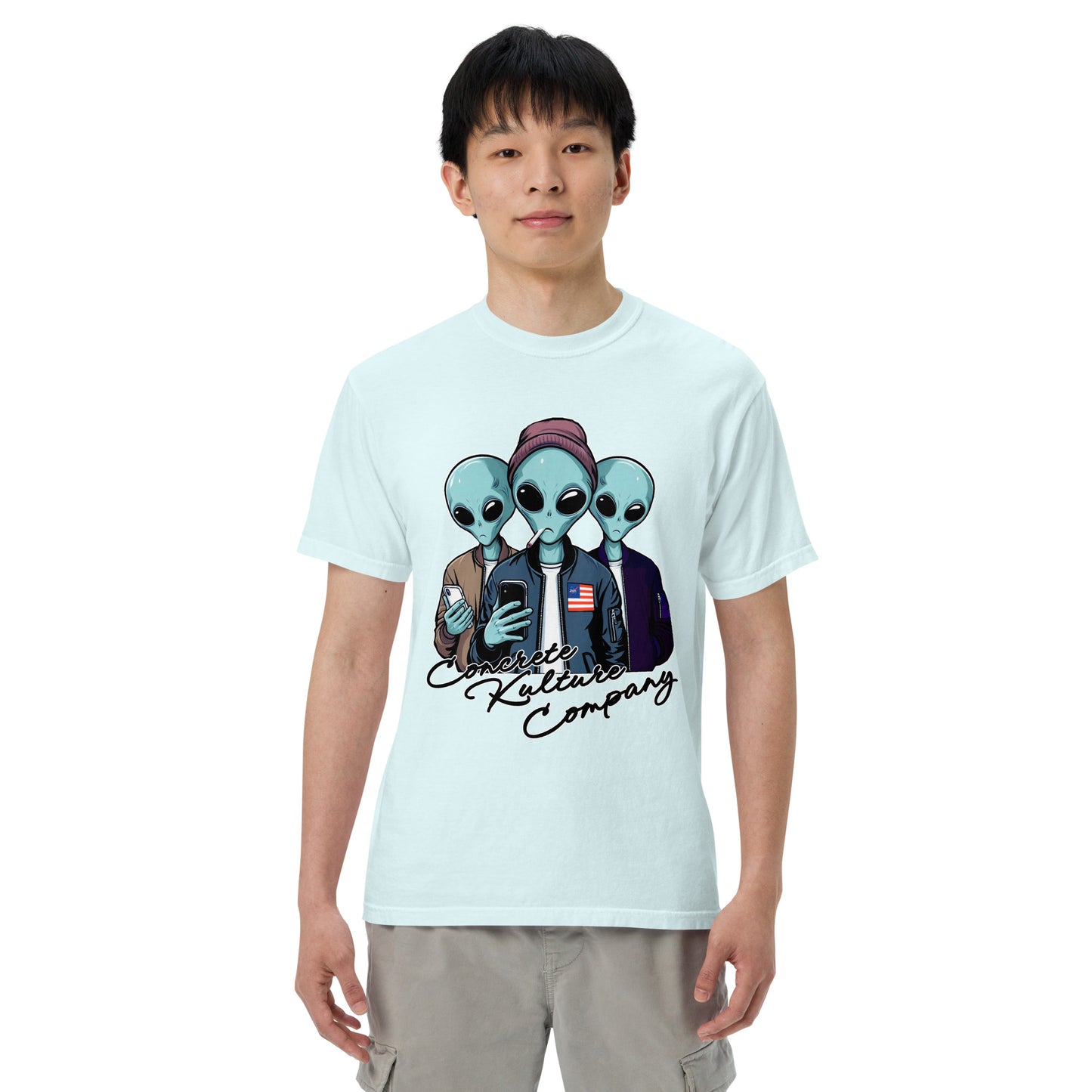 CKco "Alien Wave" Unisex garment-dyed heavyweight t-shirt