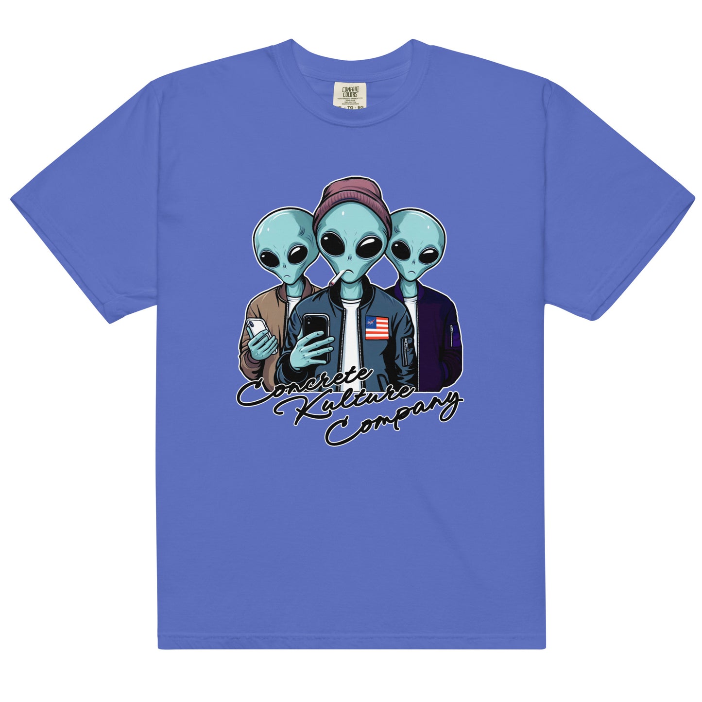 CKco "Alien Wave" Unisex garment-dyed heavyweight t-shirt