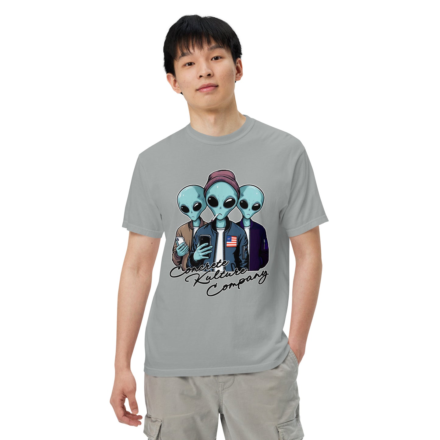 CKco "Alien Wave" Unisex garment-dyed heavyweight t-shirt