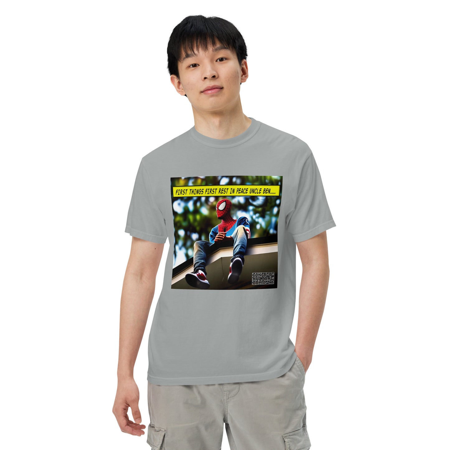 CKco "First things first" Unisex garment-dyed heavyweight t-shirt