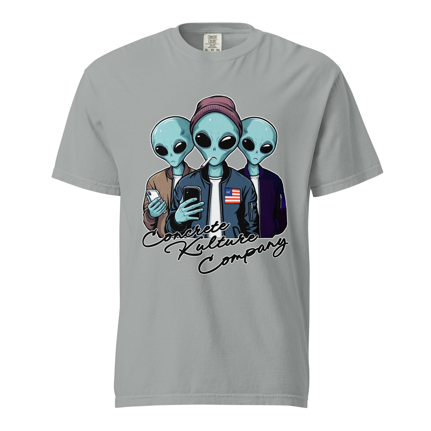 CKco "Alien Wave" Unisex garment-dyed heavyweight t-shirt