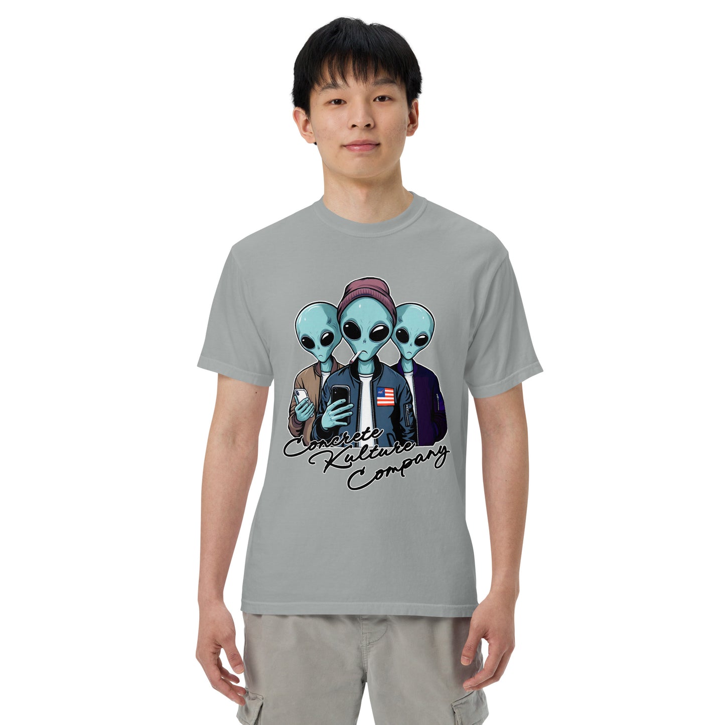 CKco "Alien Wave" Unisex garment-dyed heavyweight t-shirt