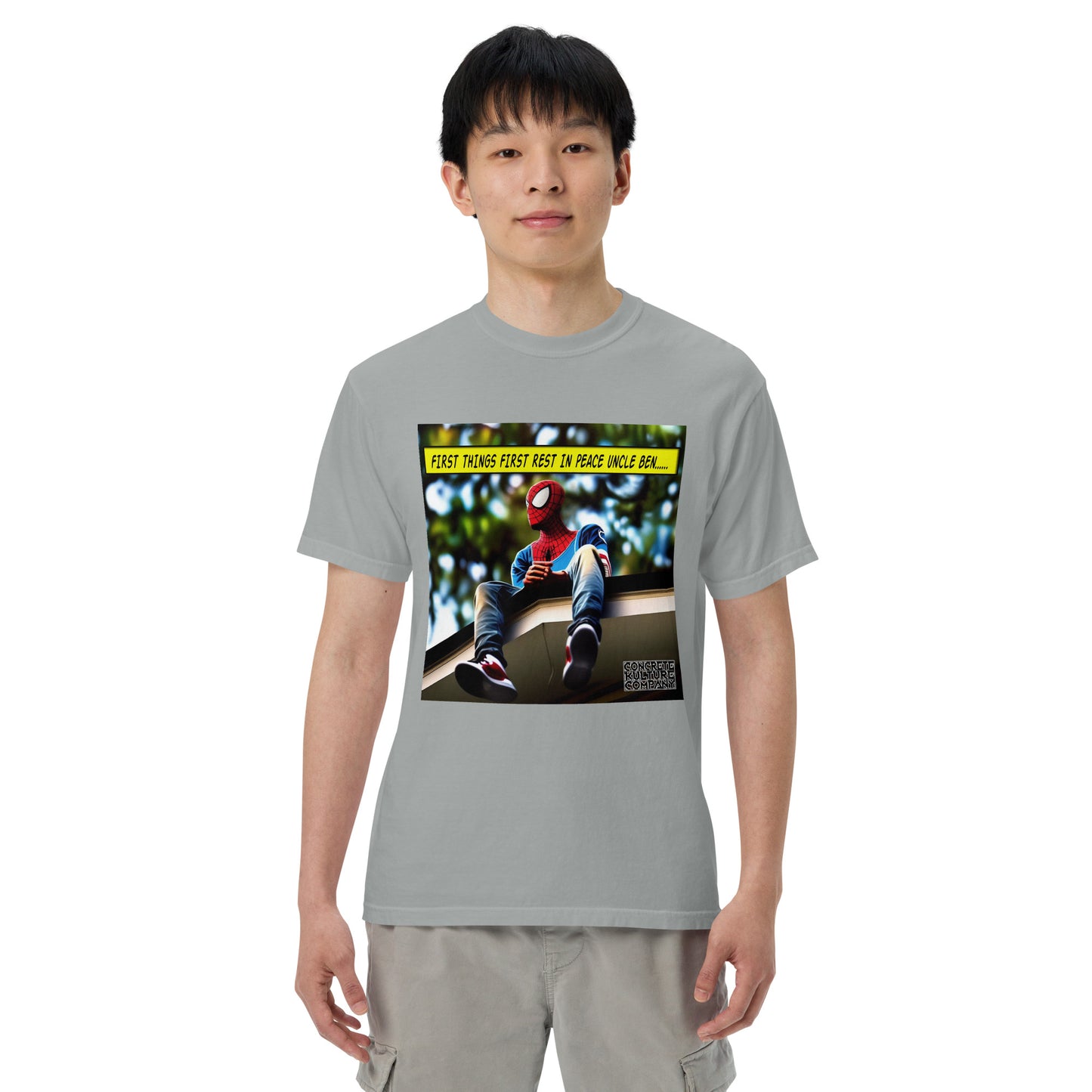 CKco "First things first" Unisex garment-dyed heavyweight t-shirt