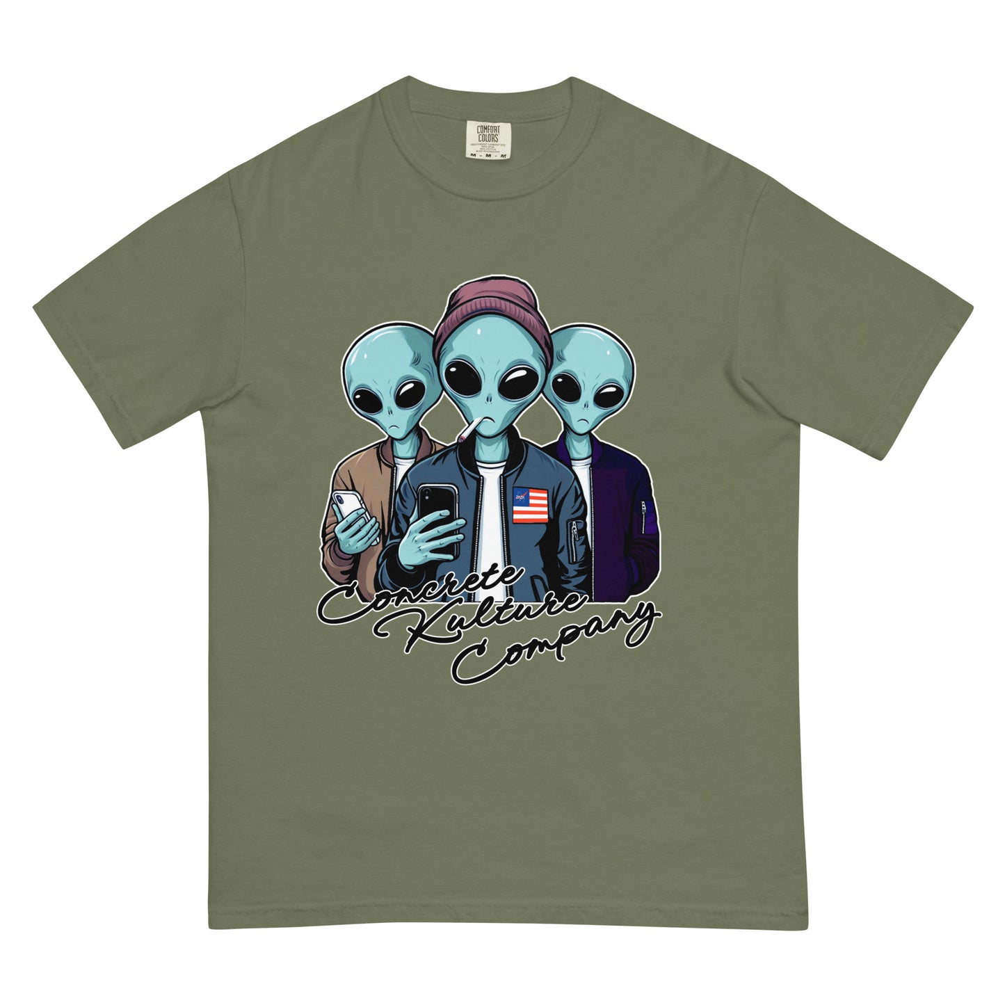 CKco "Alien Wave" Unisex garment-dyed heavyweight t-shirt