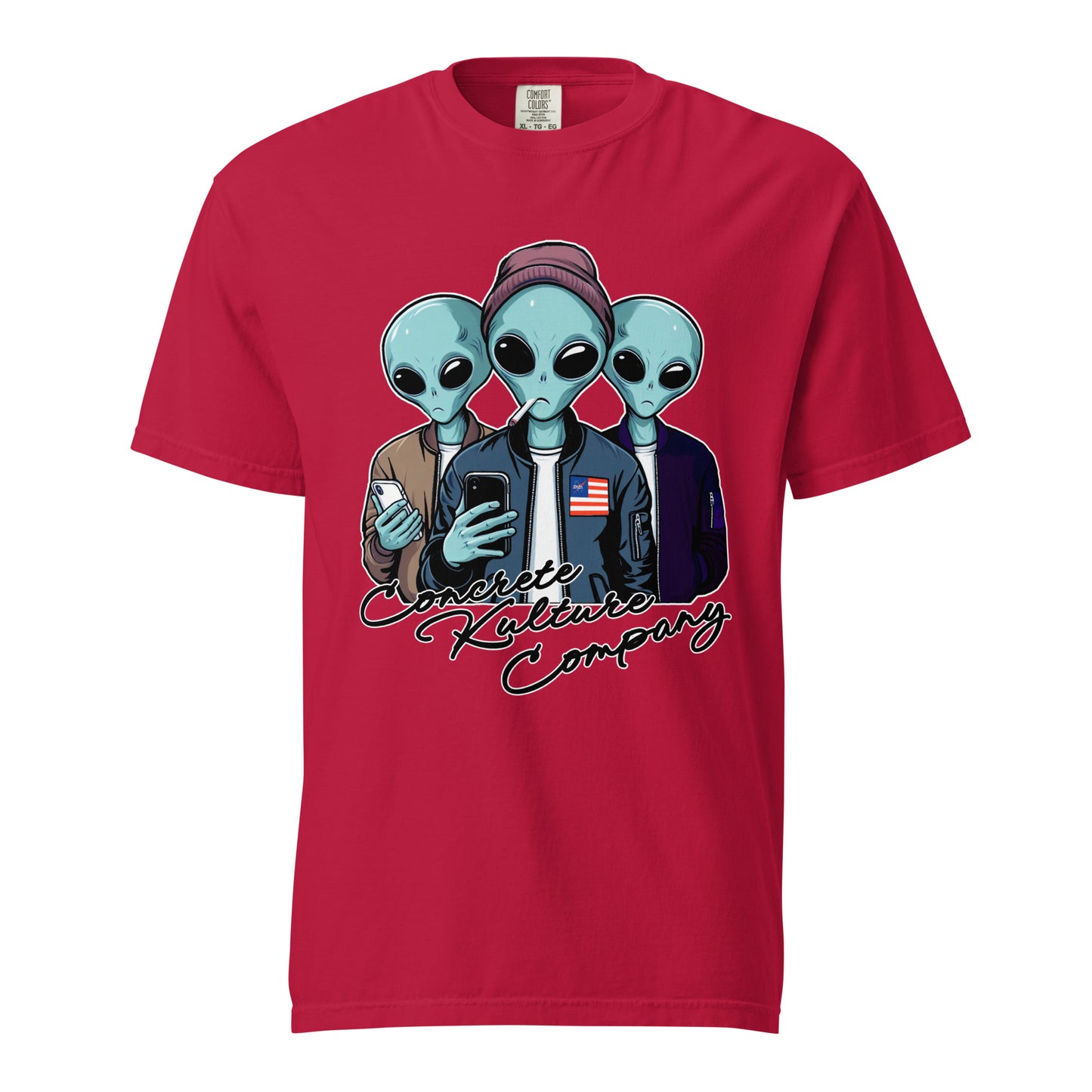 CKco "Alien Wave" Unisex garment-dyed heavyweight t-shirt