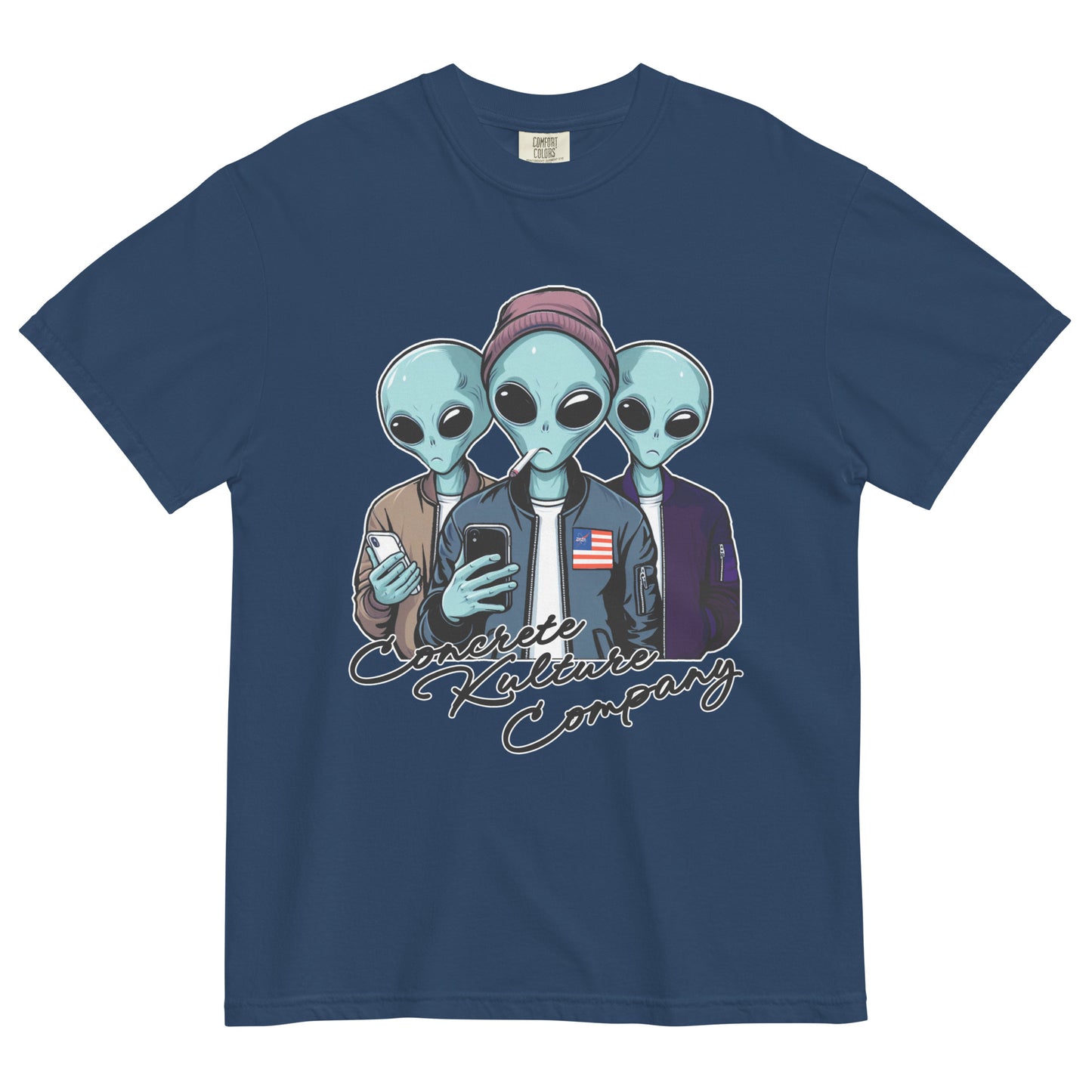 CKco "Alien Wave" Unisex garment-dyed heavyweight t-shirt