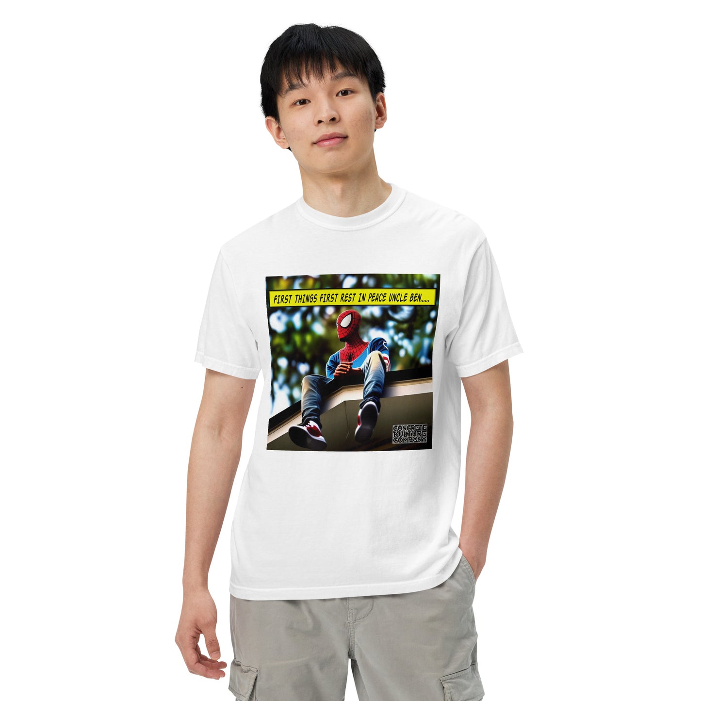 CKco "First things first" Unisex garment-dyed heavyweight t-shirt