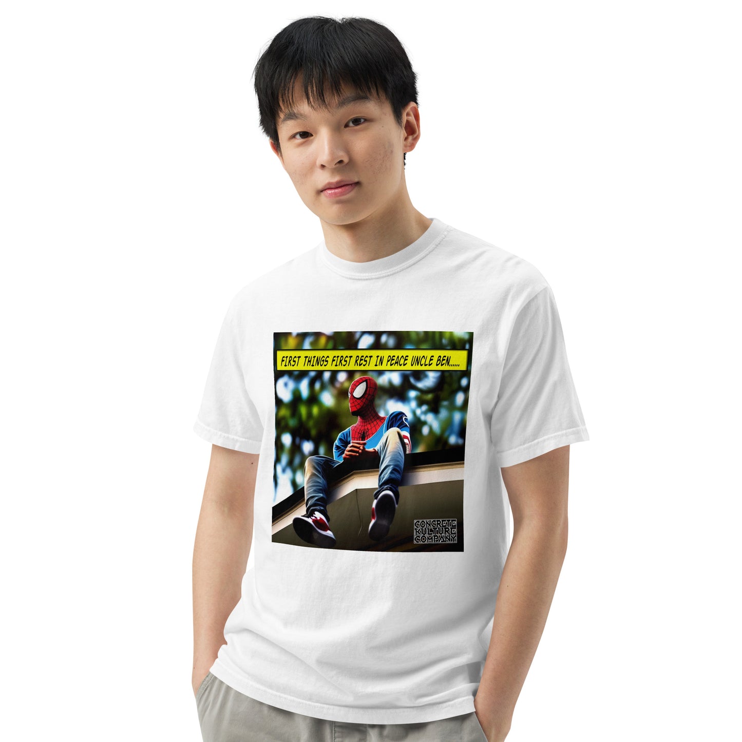 CKco "First things first" Unisex garment-dyed heavyweight t-shirt