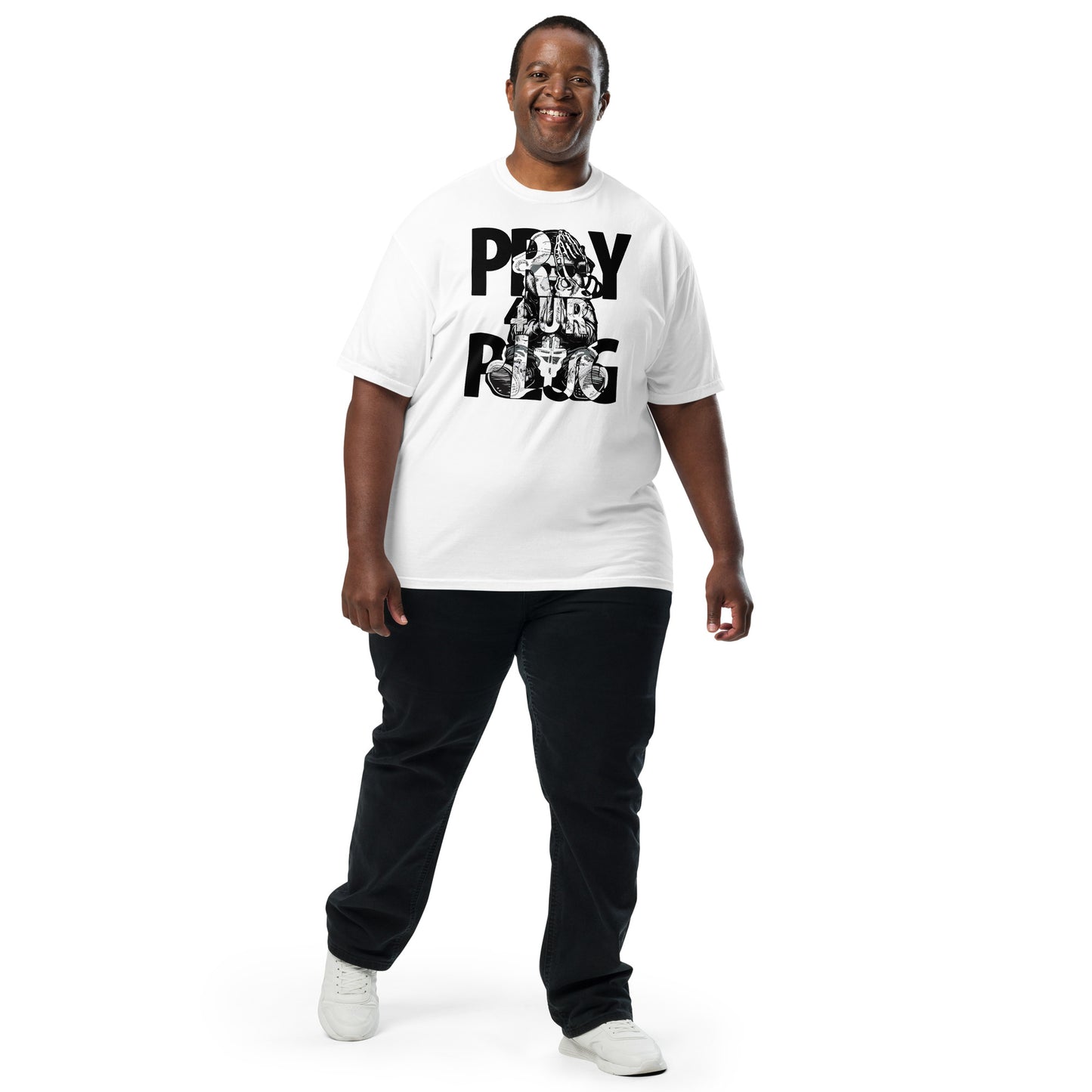 Concrete Kulture Co " Pray 4 Ur Plug" garment-dyed heavyweight t-shirt