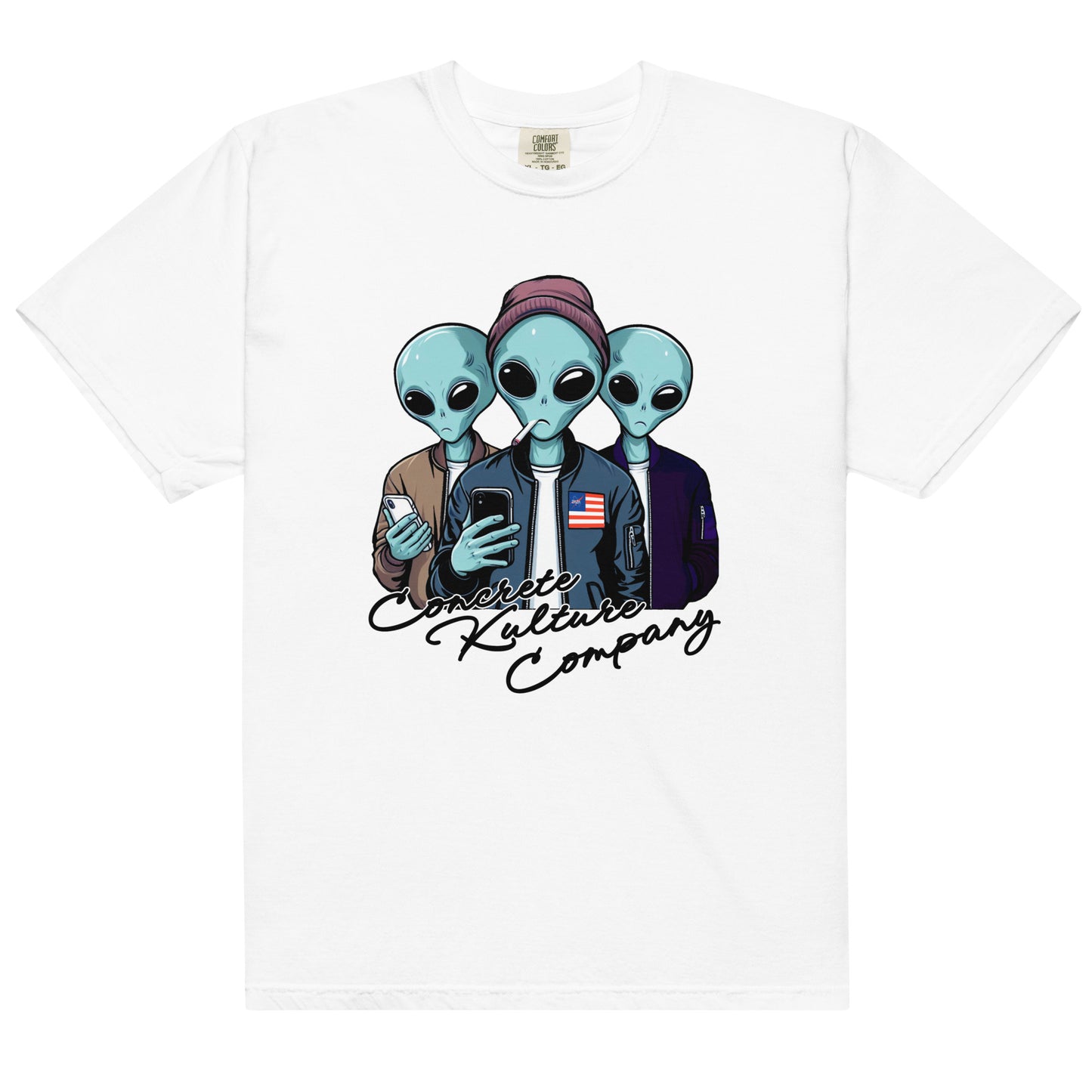 CKco "Alien Wave" Unisex garment-dyed heavyweight t-shirt