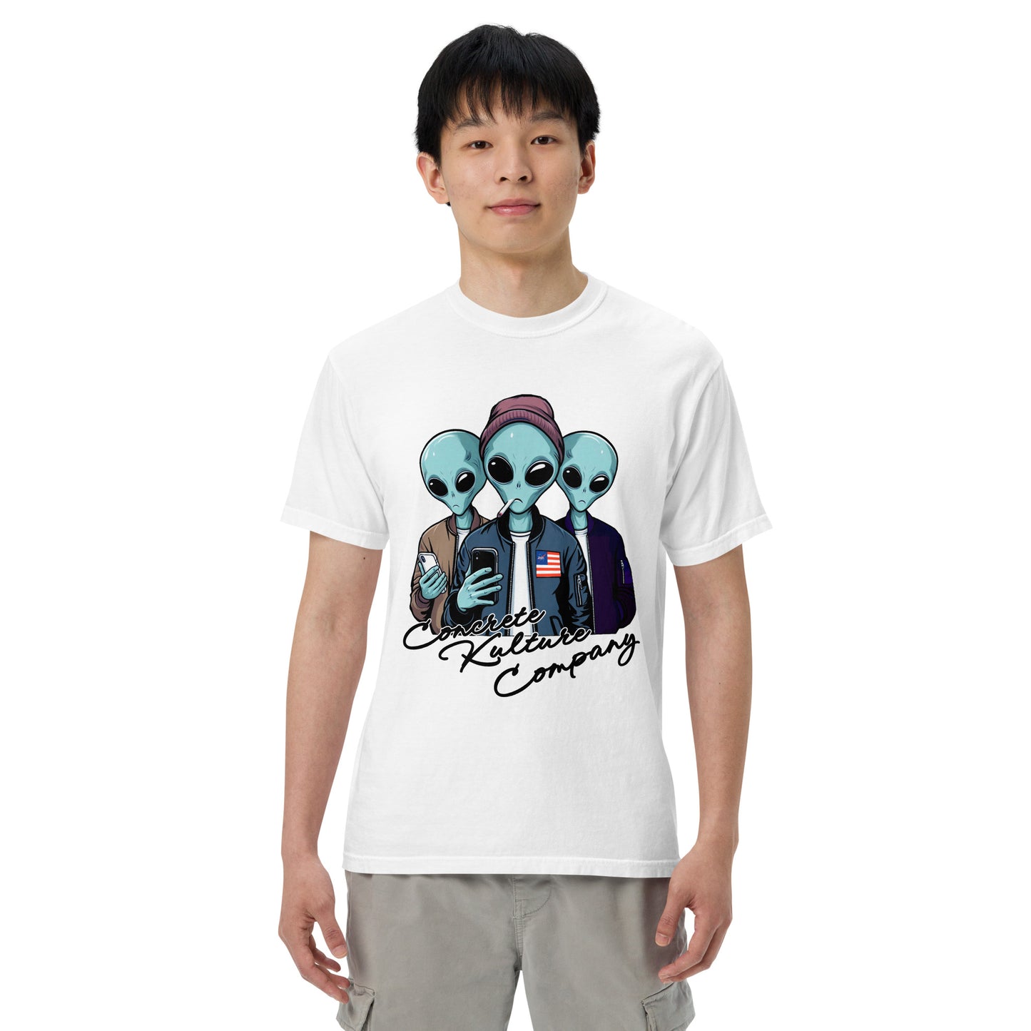 CKco "Alien Wave" Unisex garment-dyed heavyweight t-shirt