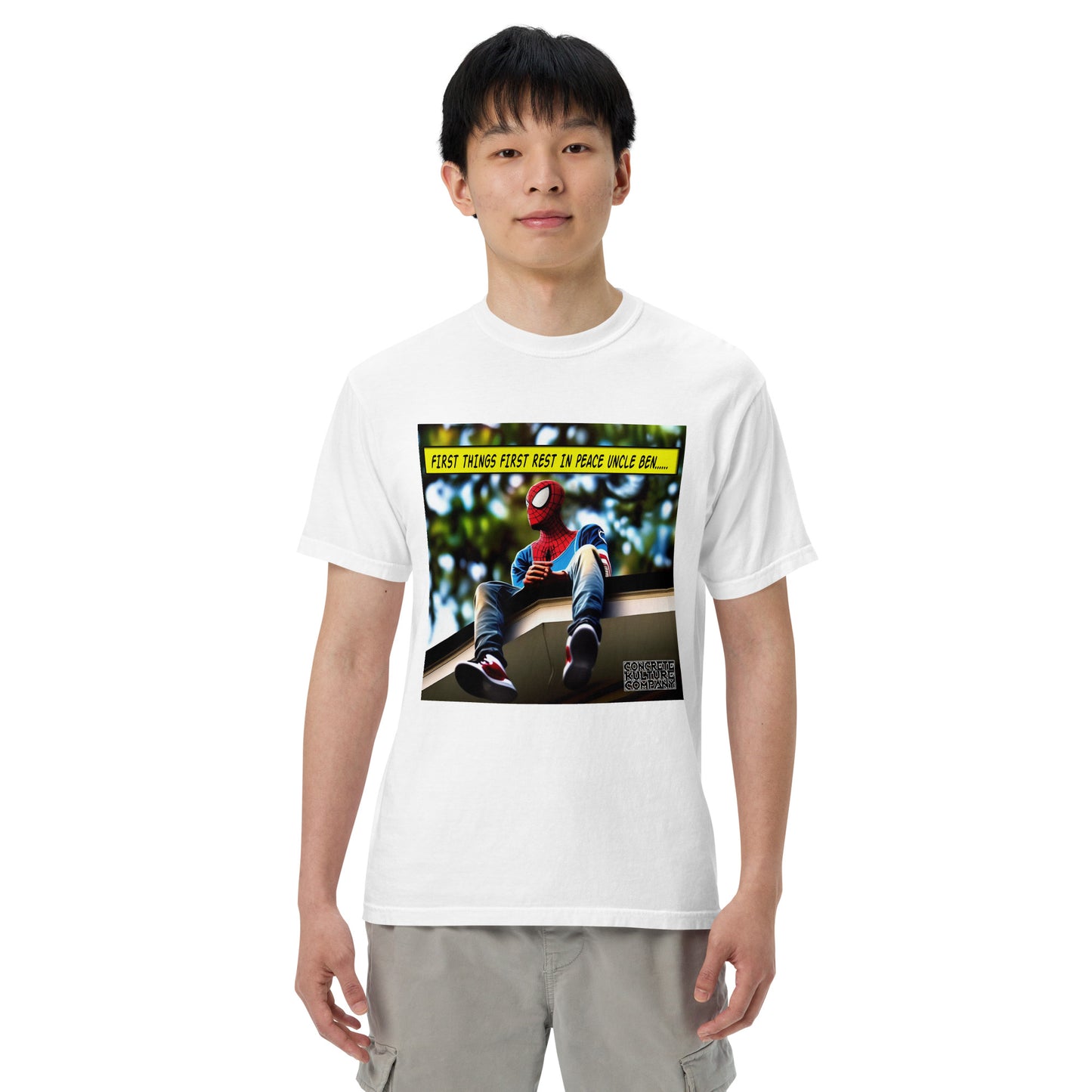 CKco "First things first" Unisex garment-dyed heavyweight t-shirt