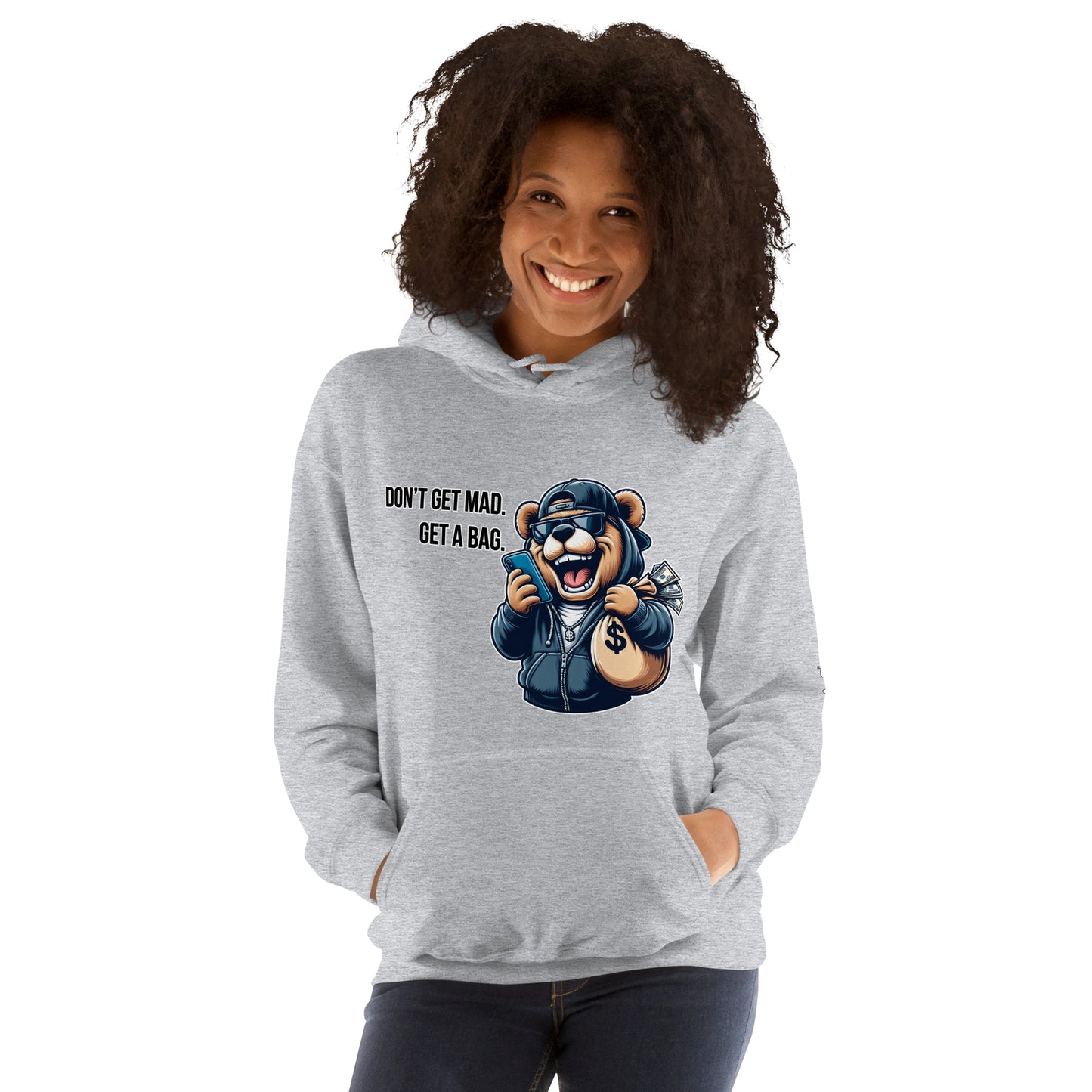 Concrete Kulture Co " Dont get mad- Get a bag" Unisex Hoodie