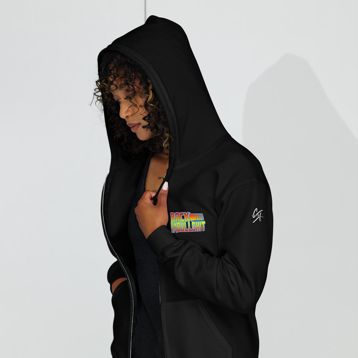 Concrete Kulture Co. "Back on my Bullsh!t" Unisex heavy blend zip hoodie