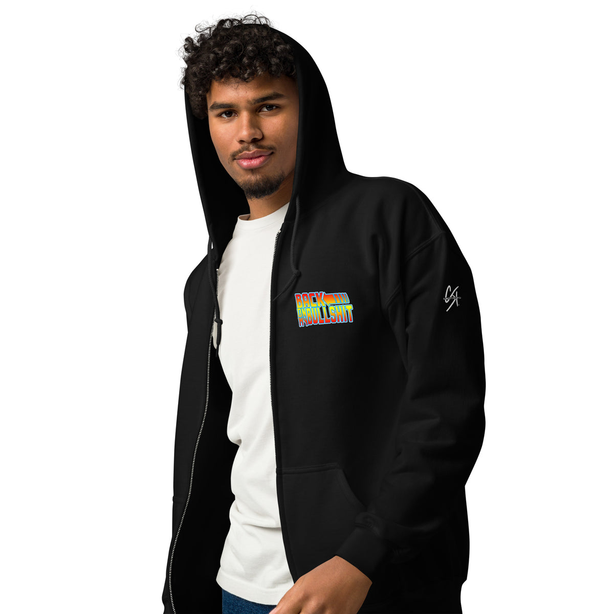 Concrete Kulture Co. "Back on my Bullsh!t" Unisex heavy blend zip hoodie
