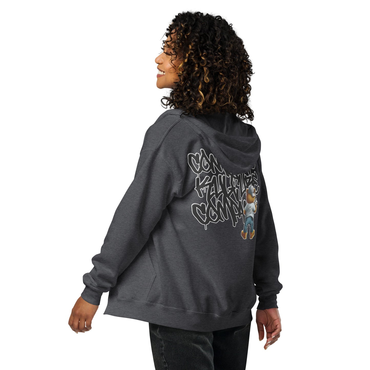 CK Co "Bomber Bear" Unisex heavy blend zip hoodie