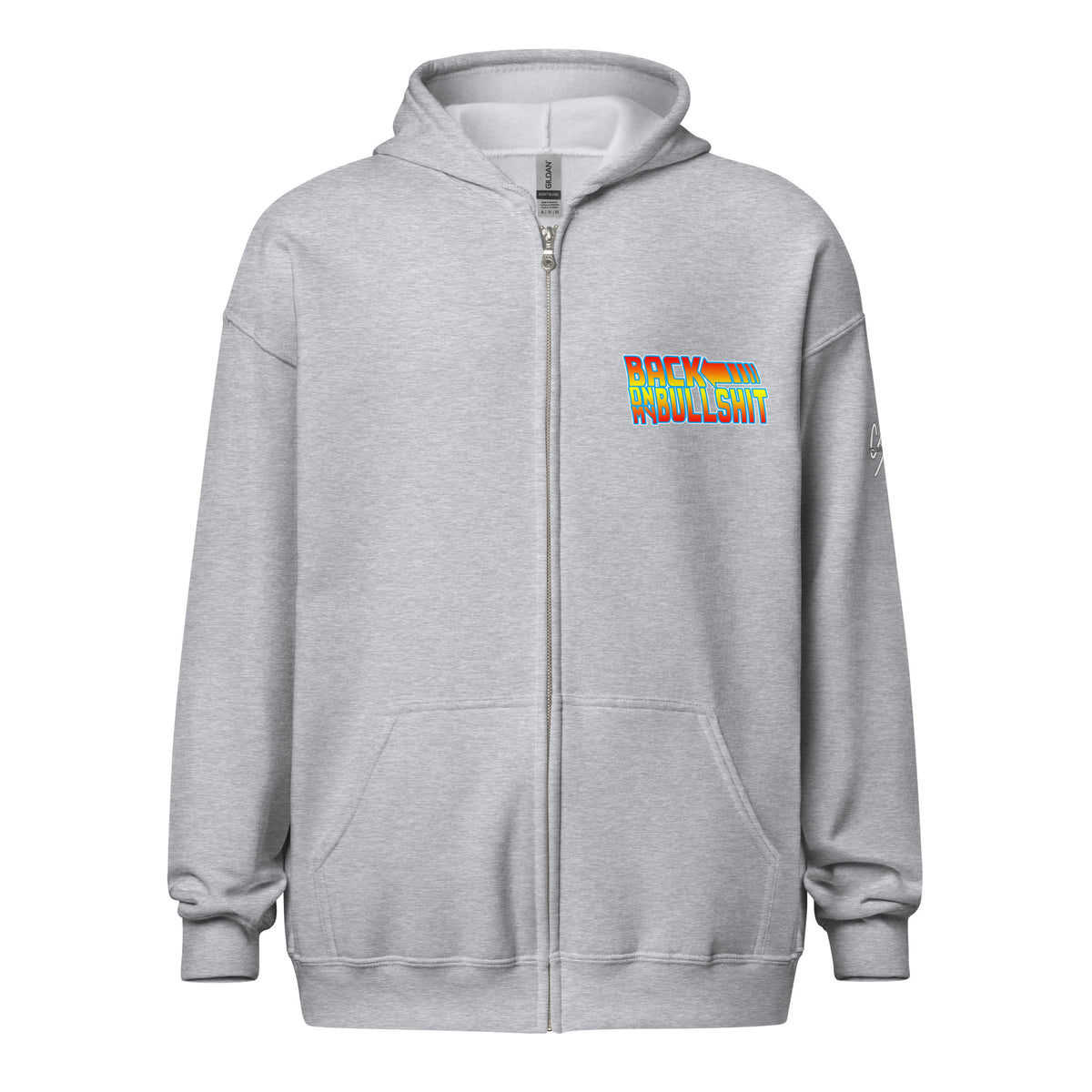 Concrete Kulture Co. "Back on my Bullsh!t" Unisex heavy blend zip hoodie
