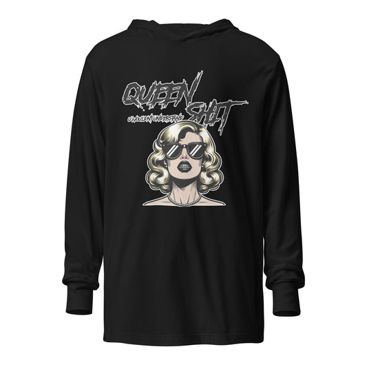 "Queen Sh!t" Hooded long-sleeve tee