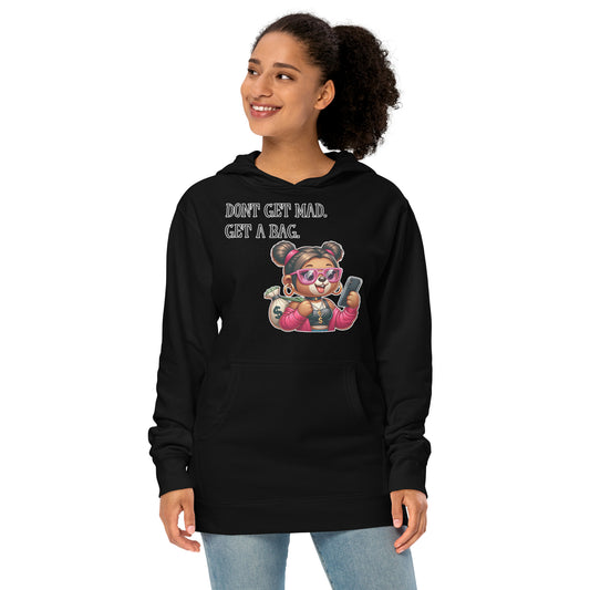 Concrete Kulture Company "Dont get mad- get a bag" Women's midweight hoodie