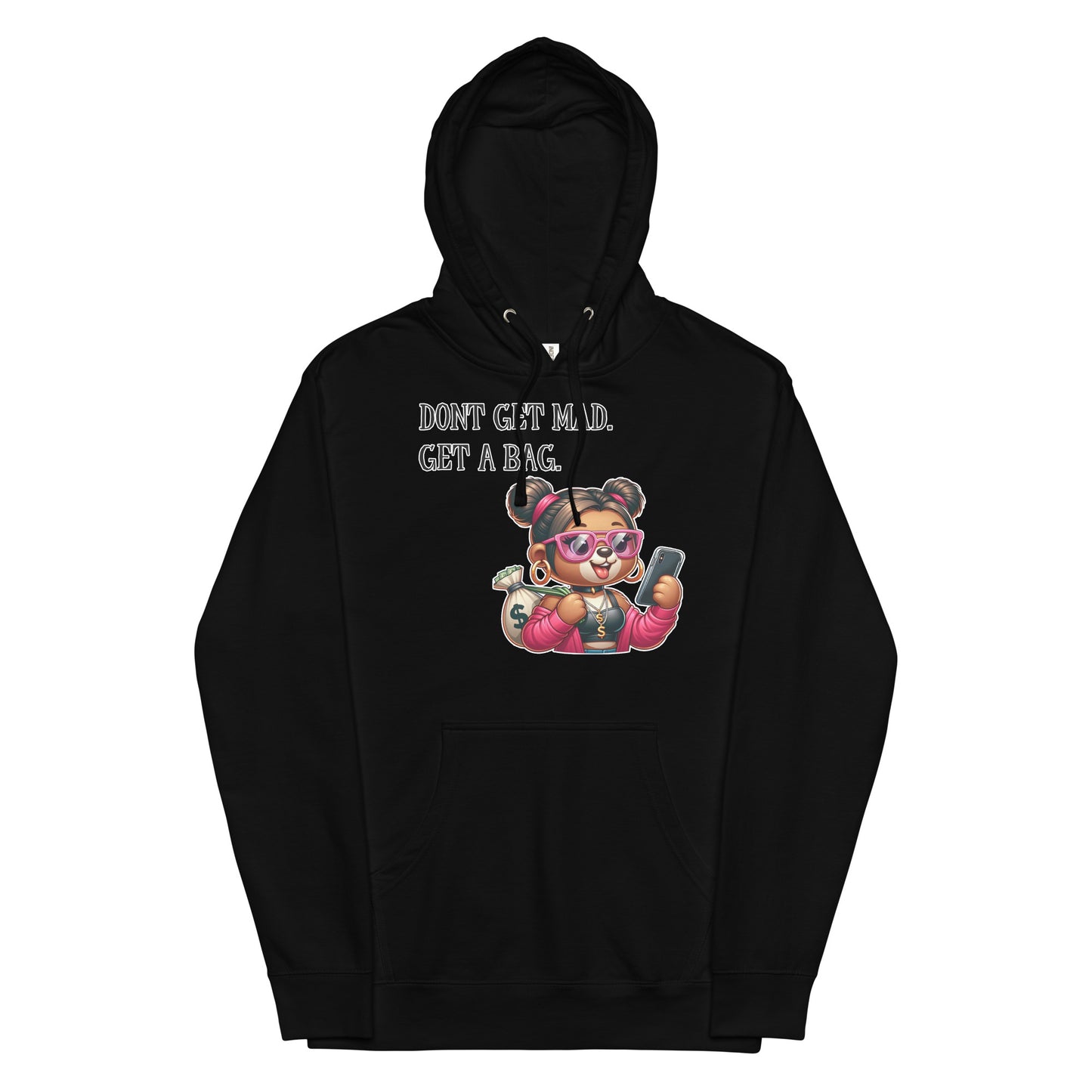 Concrete Kulture Company "Dont get mad- get a bag" Women's midweight hoodie
