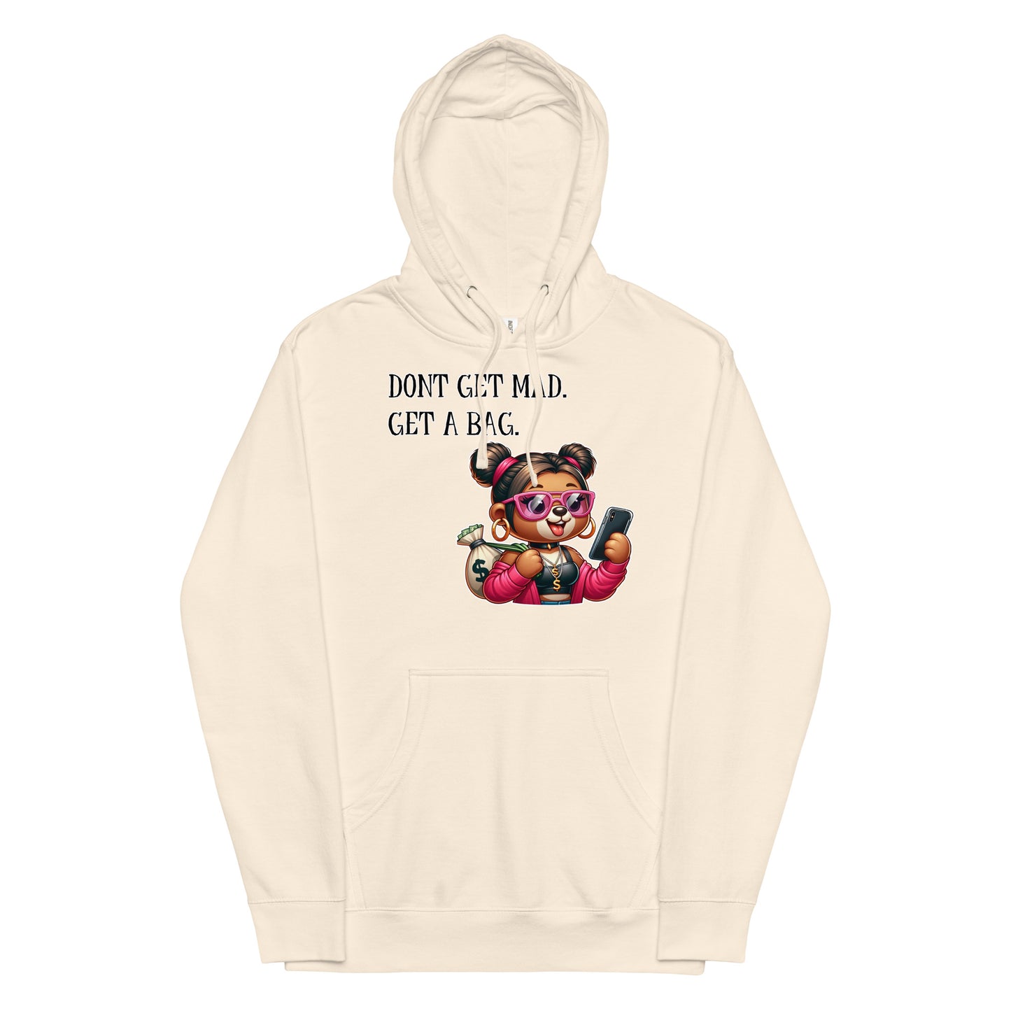 Concrete Kulture Company "Dont get mad- get a bag" Women's midweight hoodie