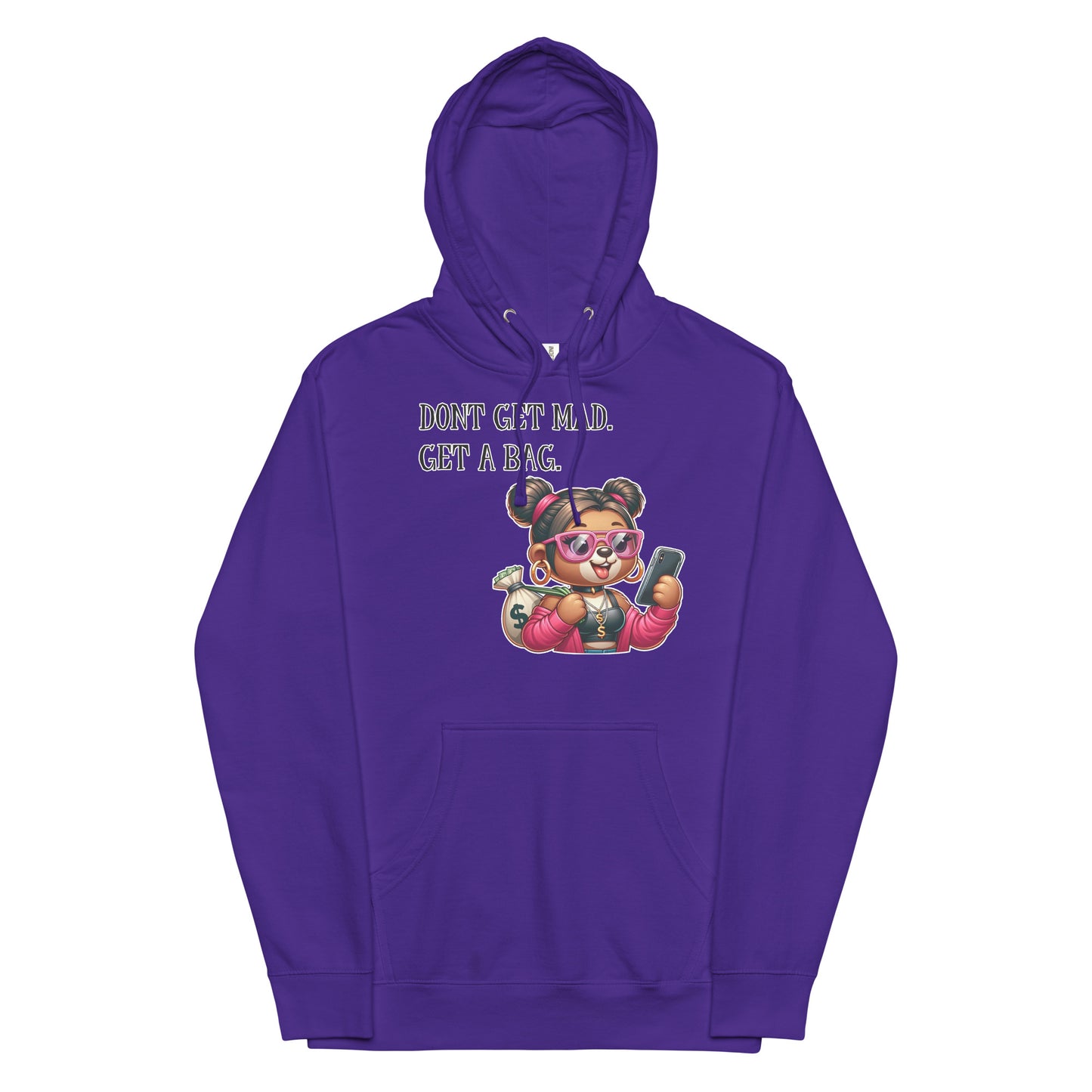 Concrete Kulture Company "Dont get mad- get a bag" Women's midweight hoodie