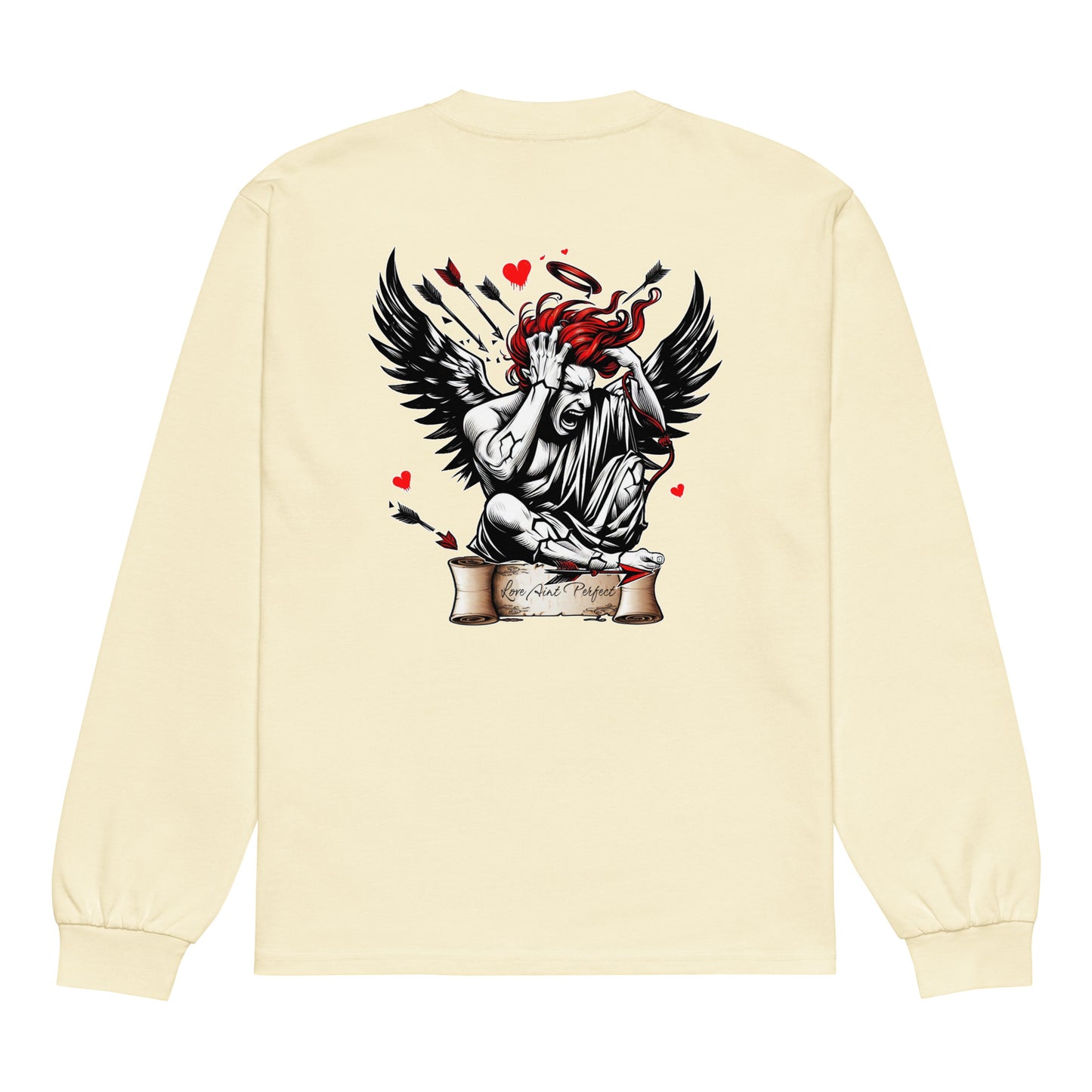 Concrete Kulture Company "Love Ain't Perfect" Premium heavyweight long sleeve shirt