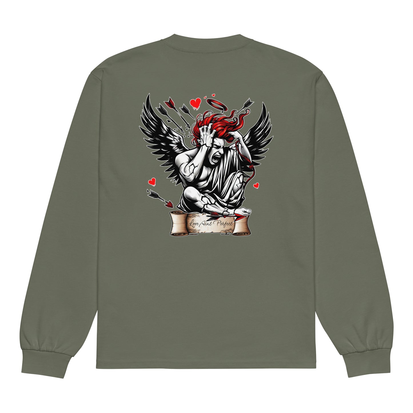 Concrete Kulture Company "Love Ain't Perfect" Premium heavyweight long sleeve shirt