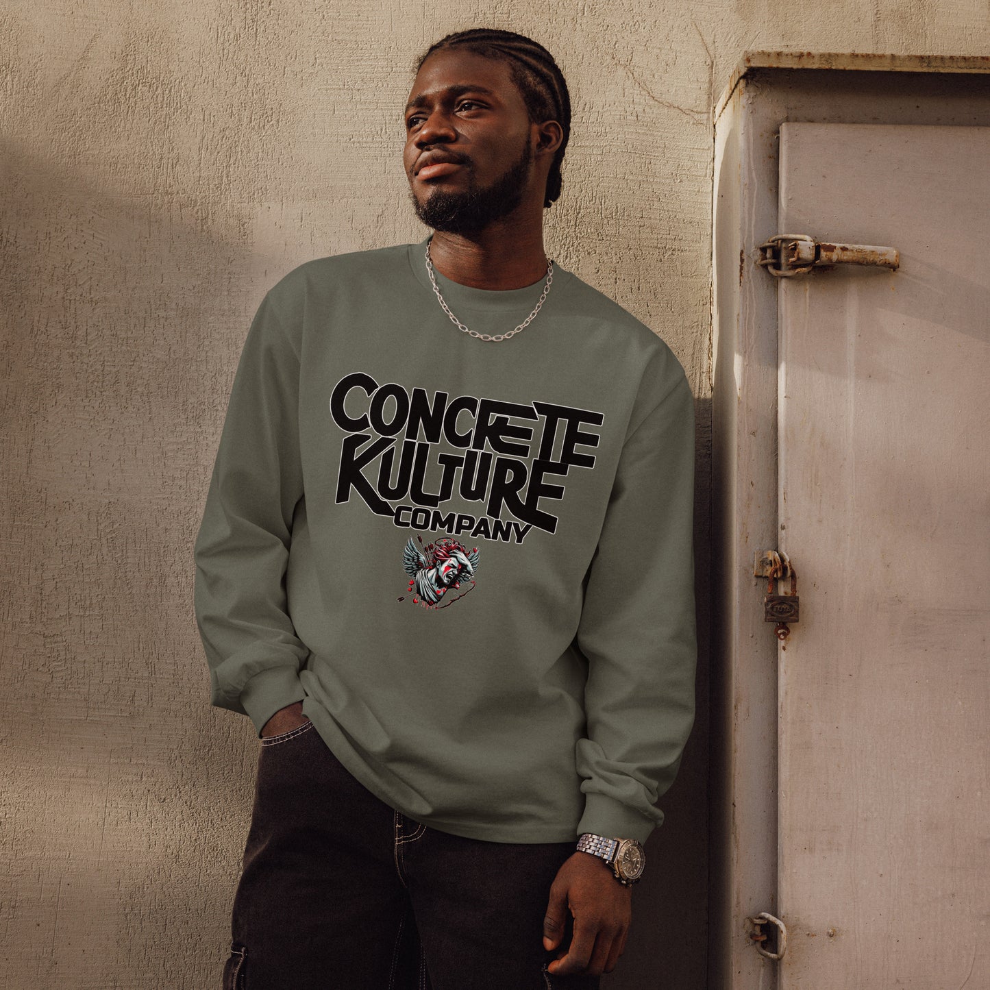 Concrete Kulture Company "Love Ain't Perfect" Premium heavyweight long sleeve shirt