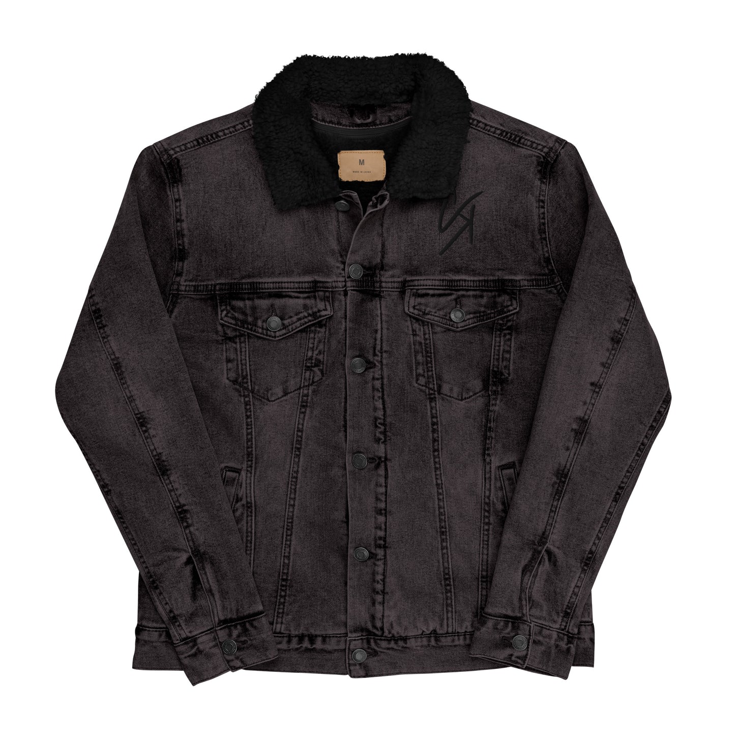 Concrete Kulture Company Unisex denim sherpa jacket