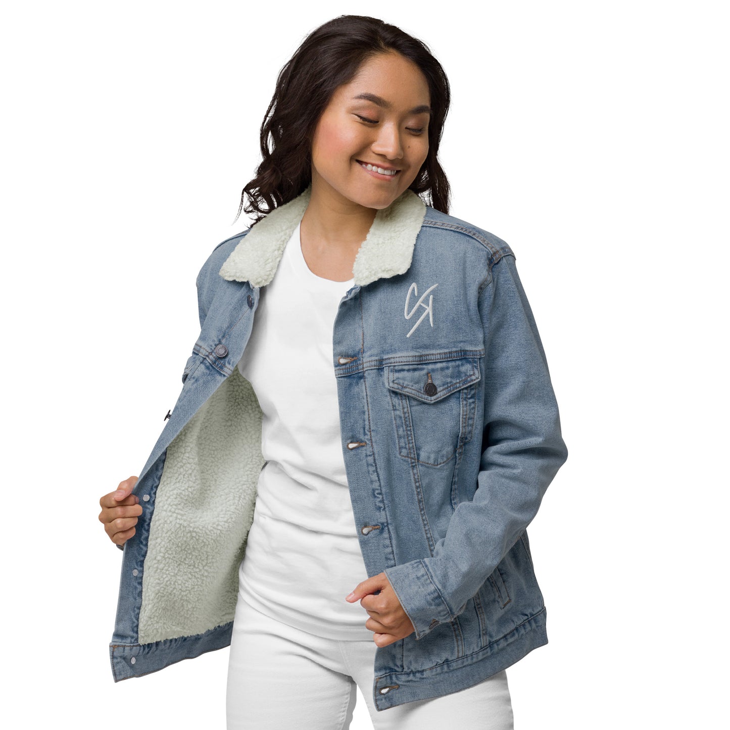 Concrete Kulture Company Unisex denim sherpa jacket