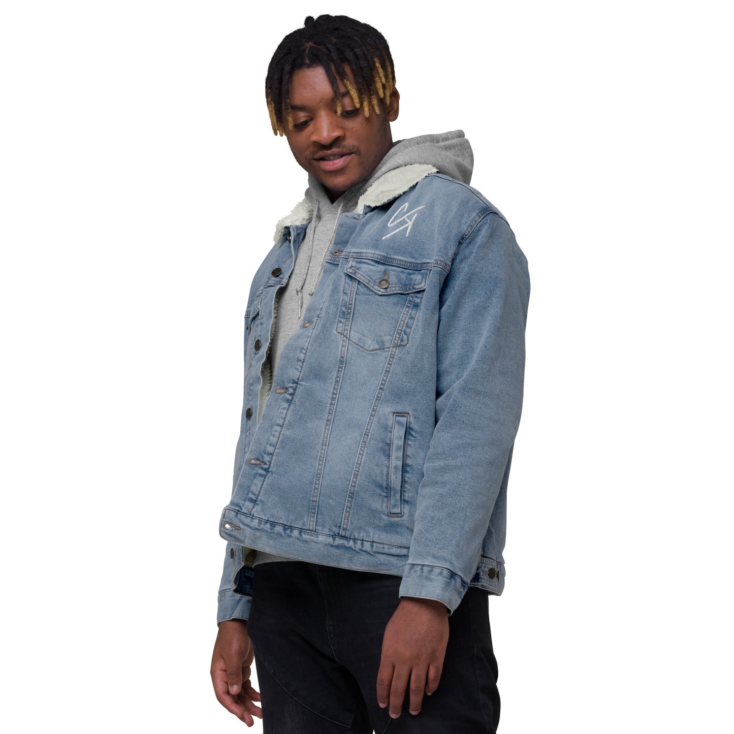 Concrete Kulture Company Unisex denim sherpa jacket