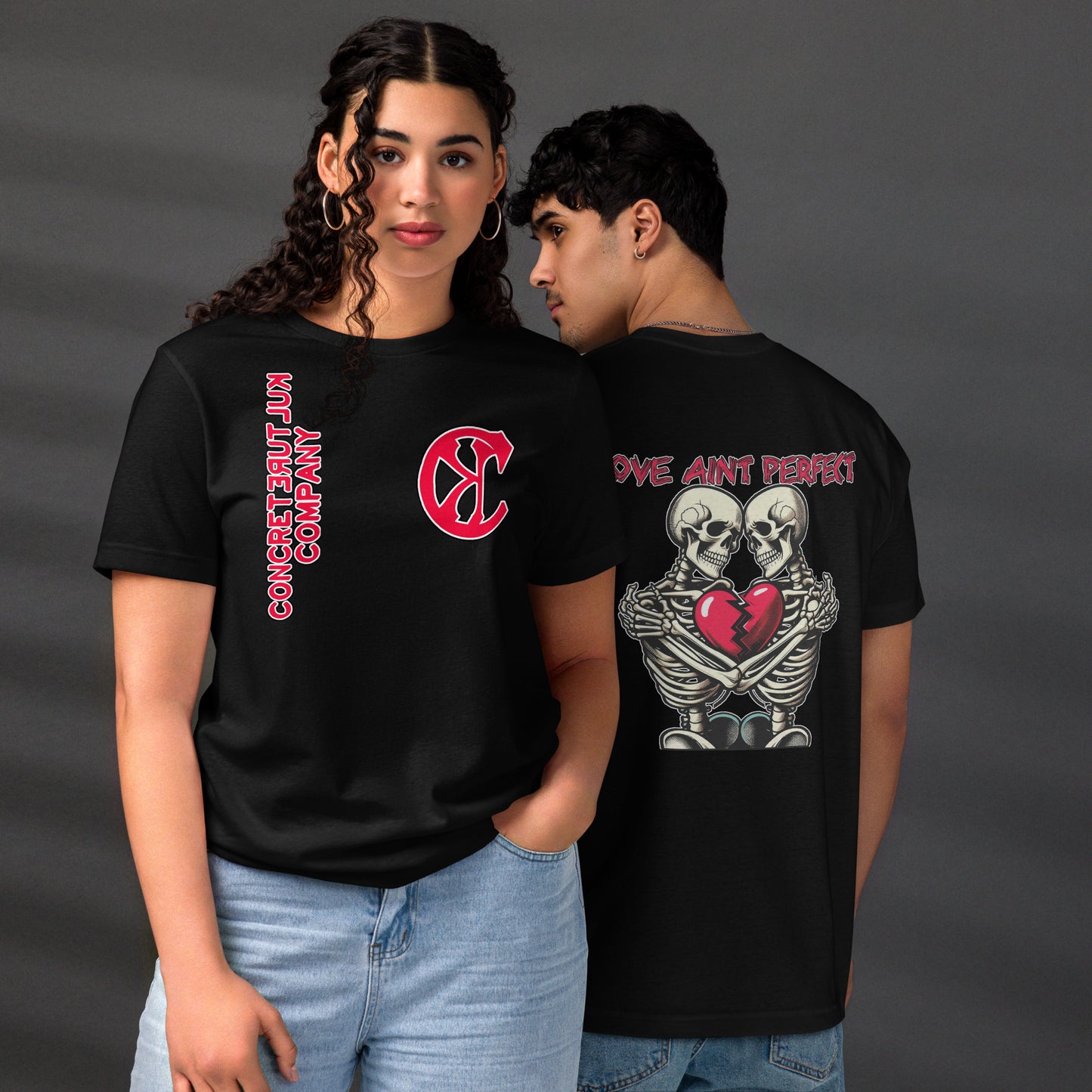 Concrete Kulture Company "Love Aint Perfect" Unisex staple eco t-shirt