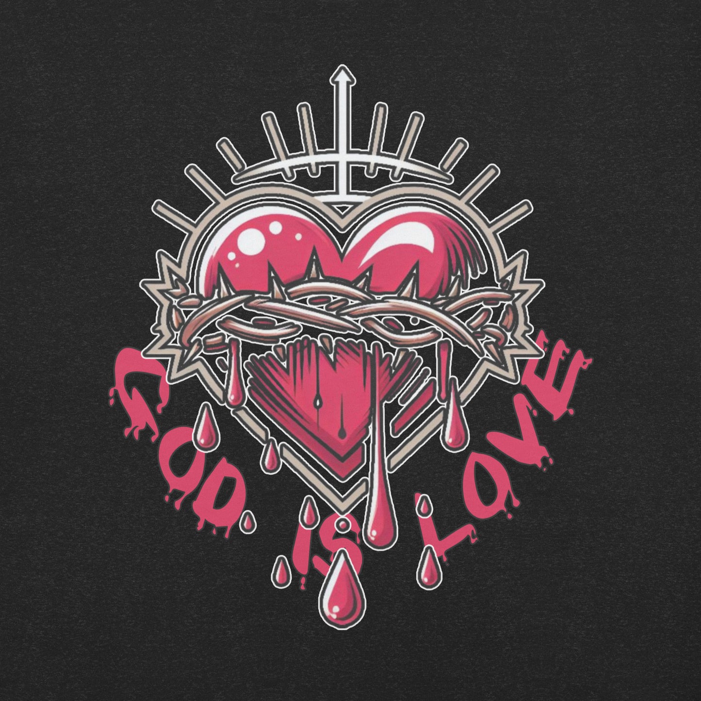 Concrete Kulture Co "God is Love" Unisex t-shirt