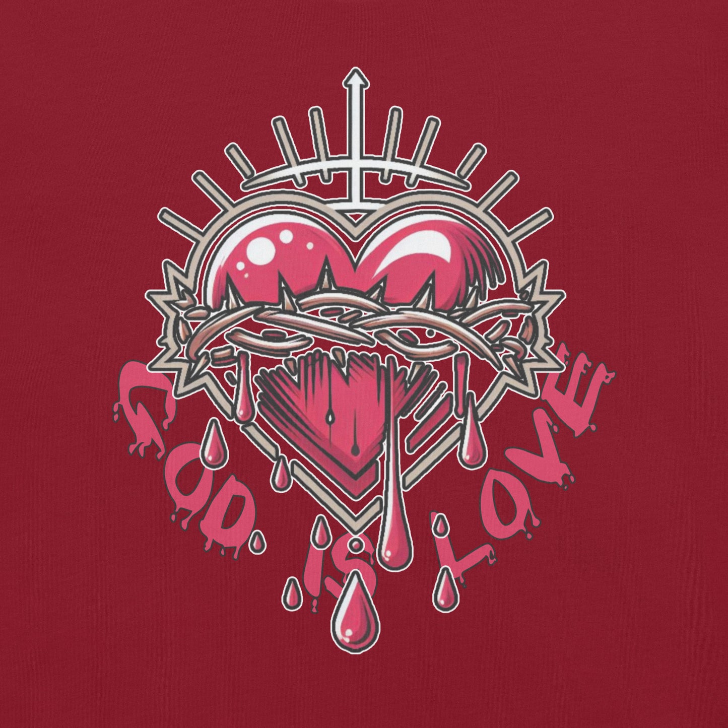 Concrete Kulture Co "God is Love" Unisex t-shirt