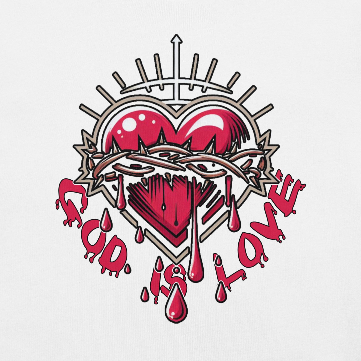 Concrete Kulture Co "God is Love" Unisex t-shirt