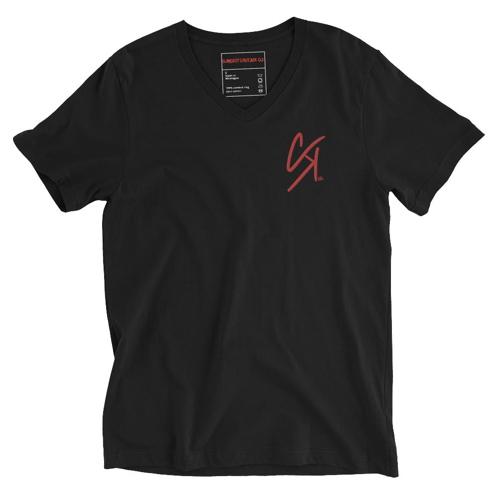 Concrete Kulture Co. "CK" Unisex Short Sleeve V-Neck T-Shirt