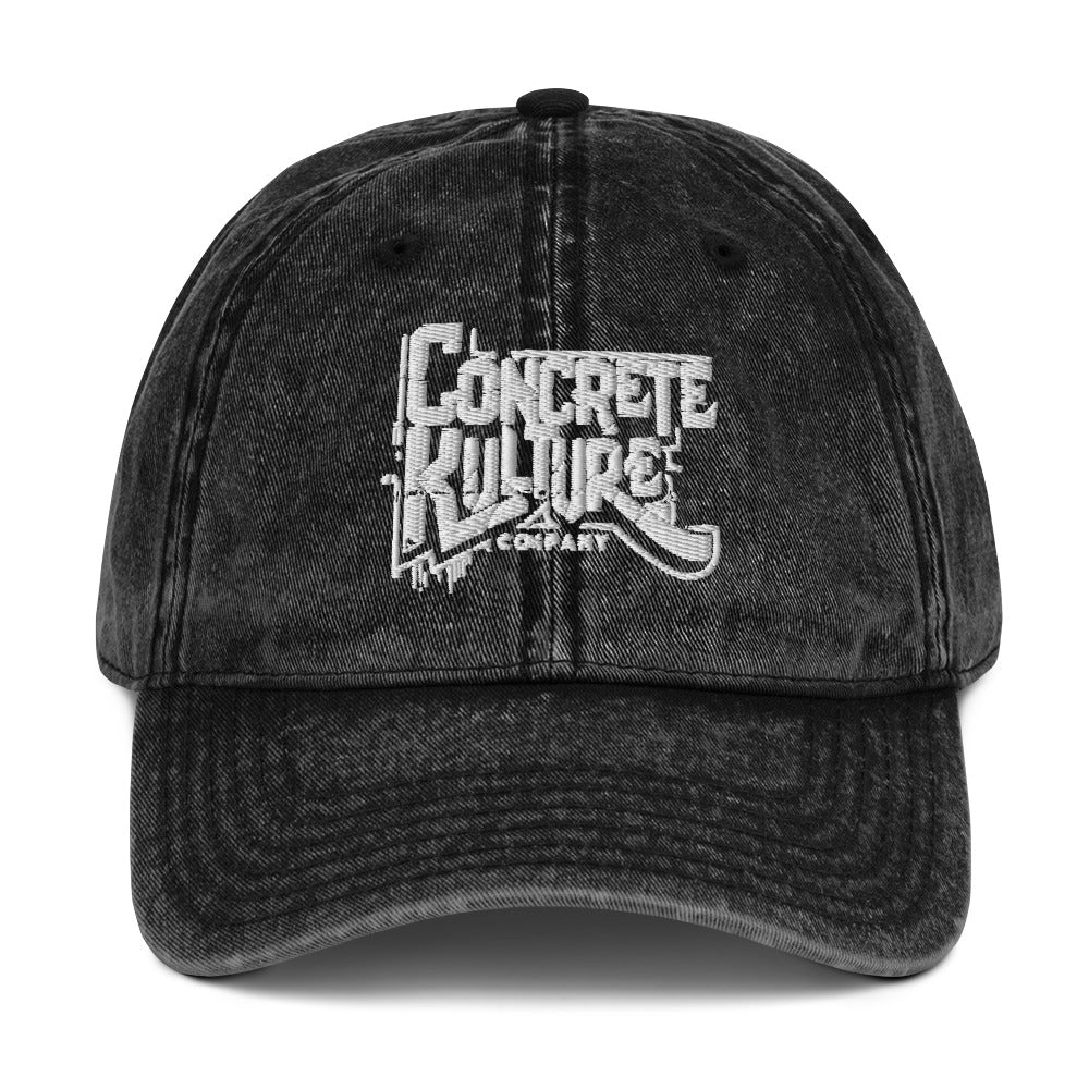 "Concrete Kulture Co." Vintage Cotton Twill Cap