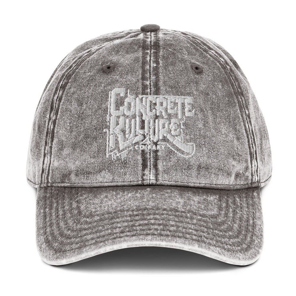 "Concrete Kulture Co." Vintage Cotton Twill Cap