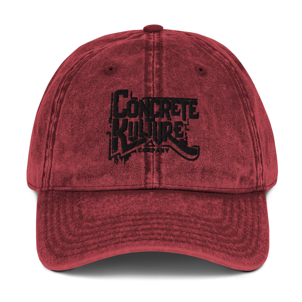 Concrete Kulture Co. Vintage Cotton Twill Cap
